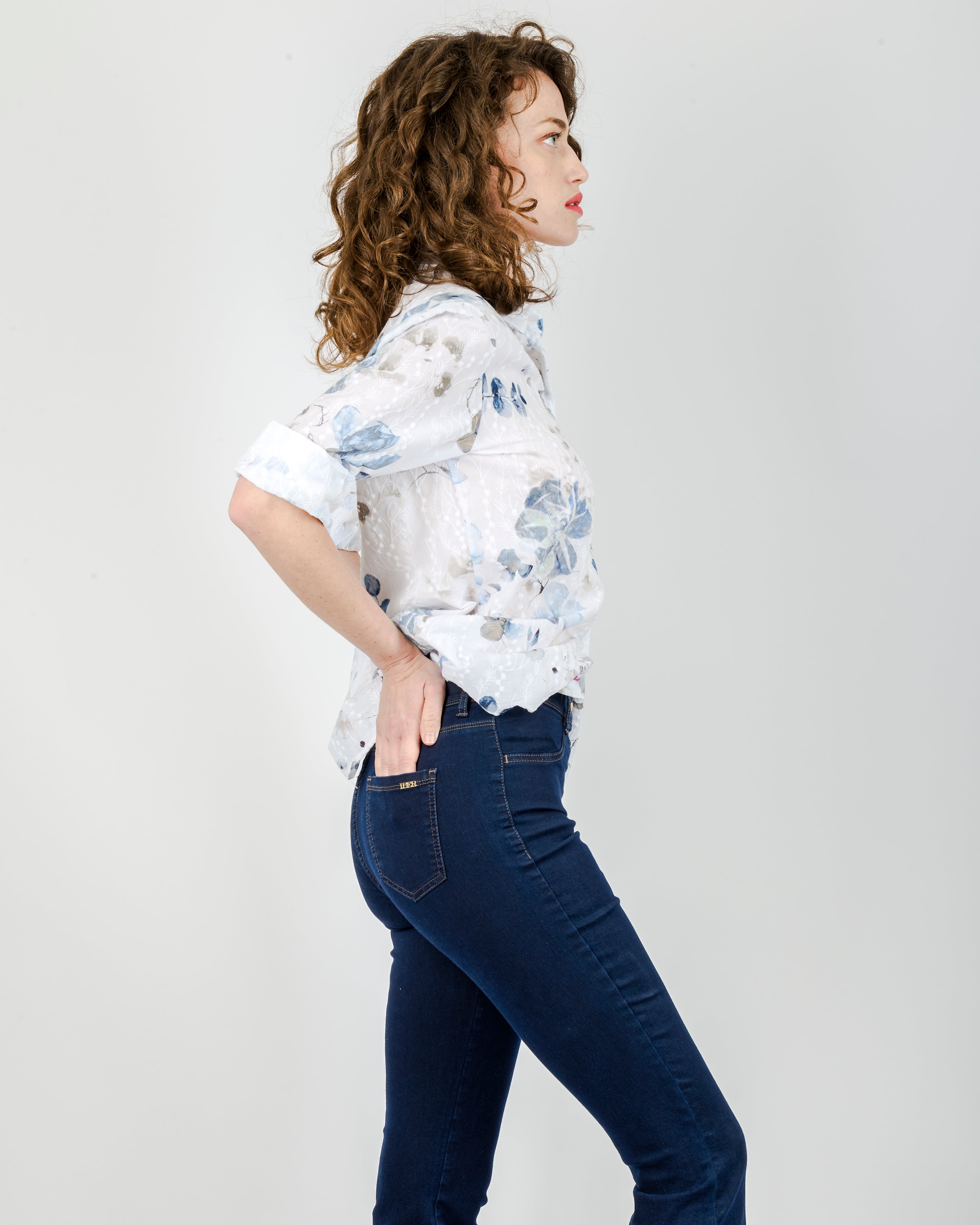 Camicia in cotone fantasia 25-50