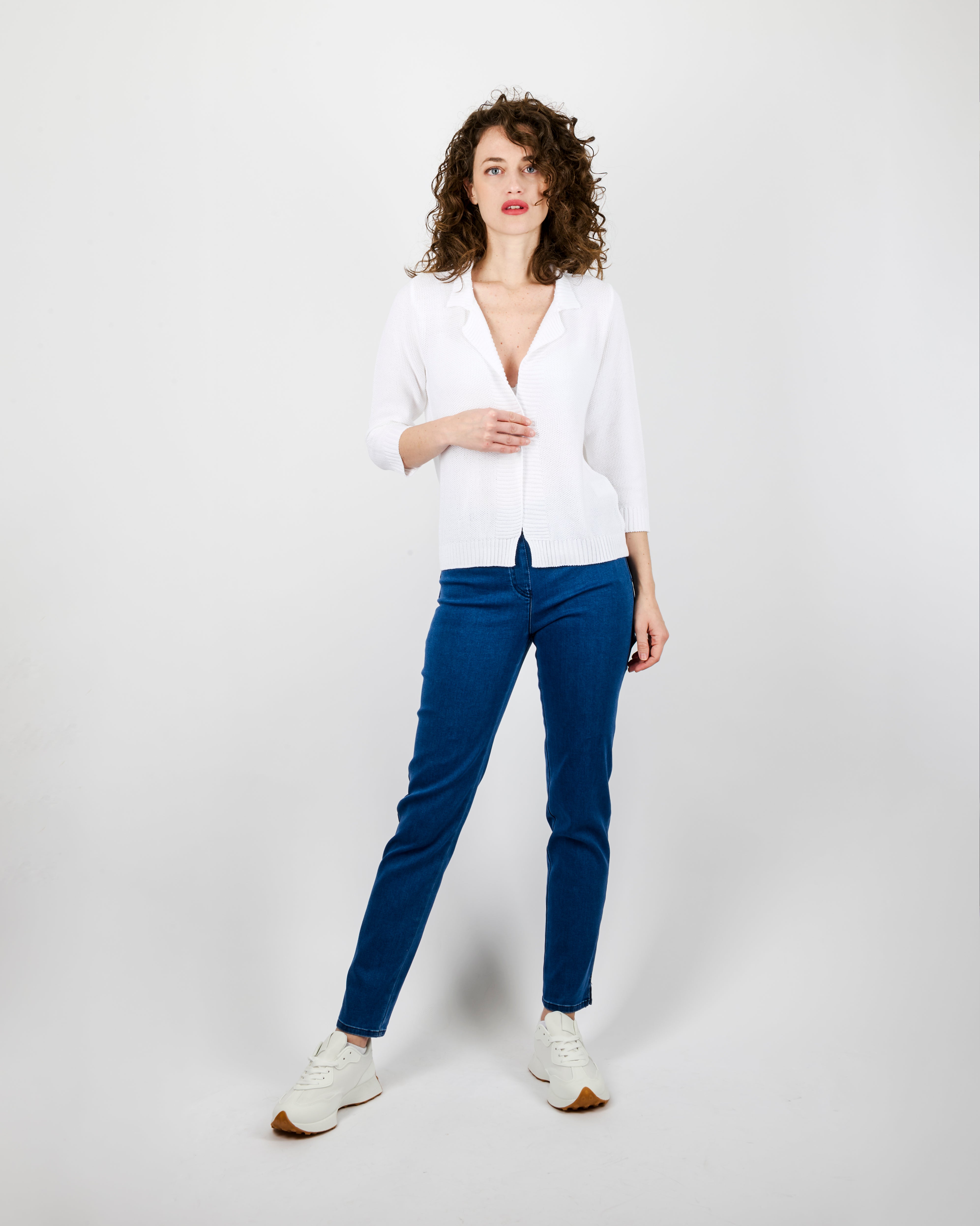 Jeans elastico in vita 13806