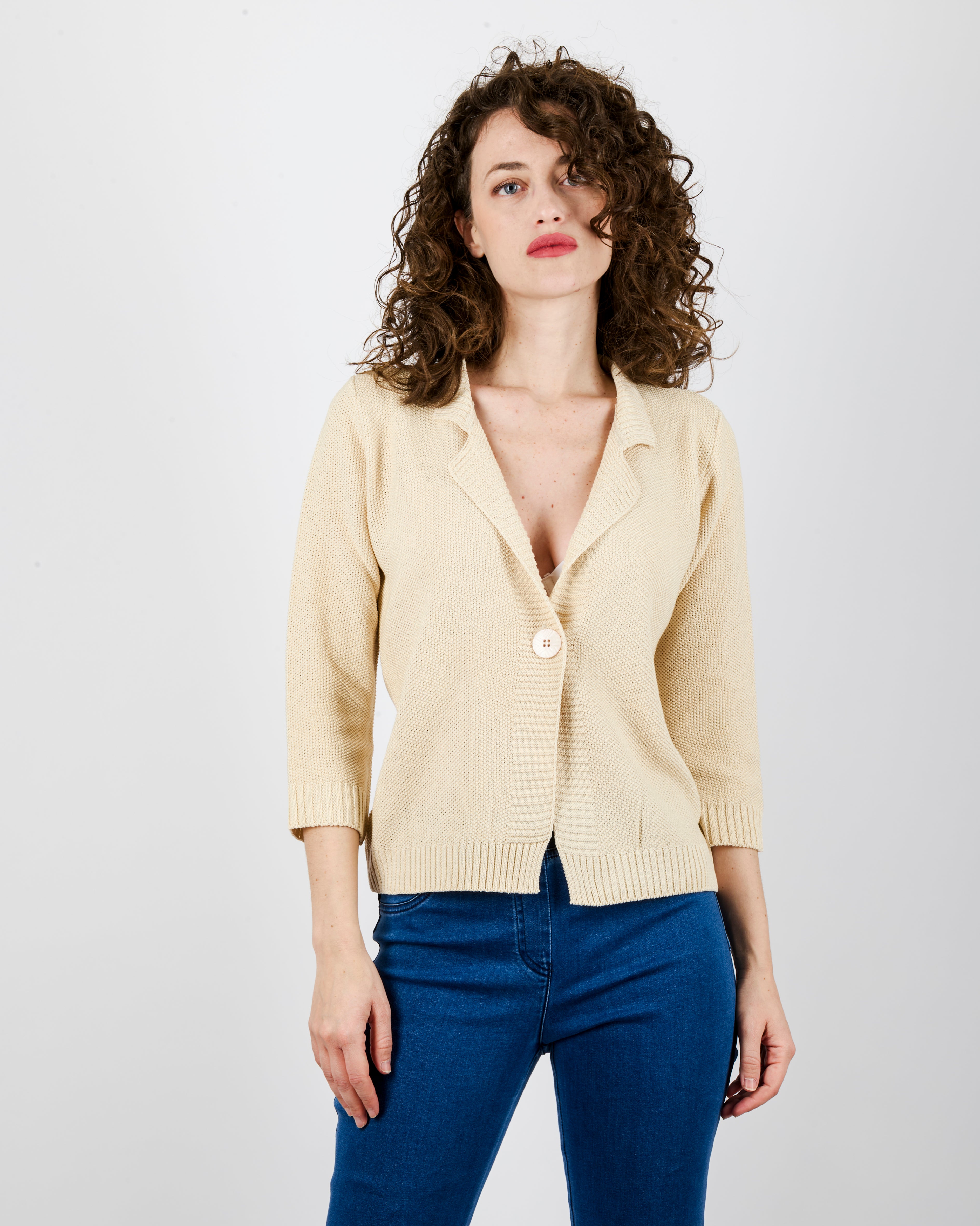 Giacca in cotone bottone stondata 1768