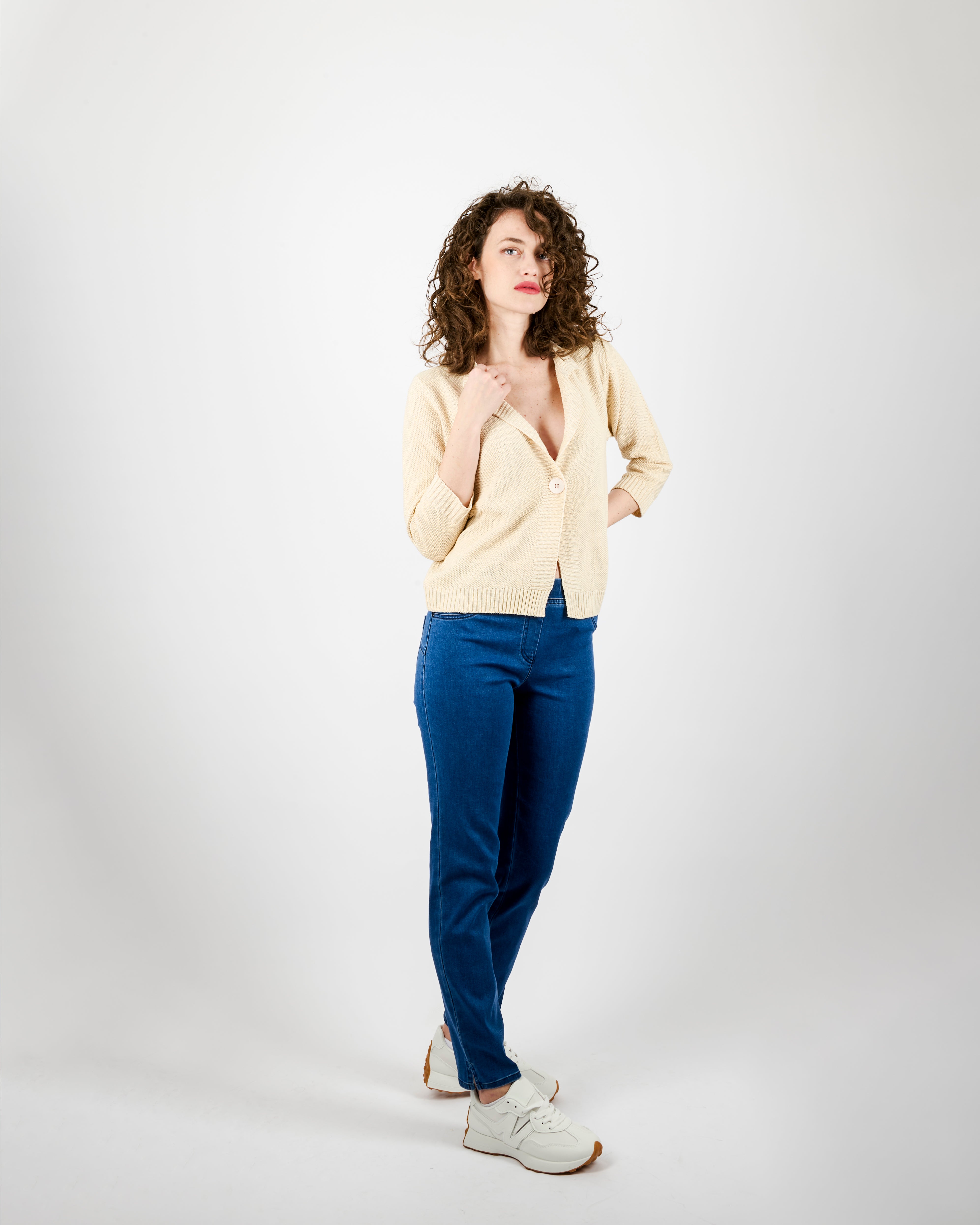 Giacca in cotone bottone stondata 1768