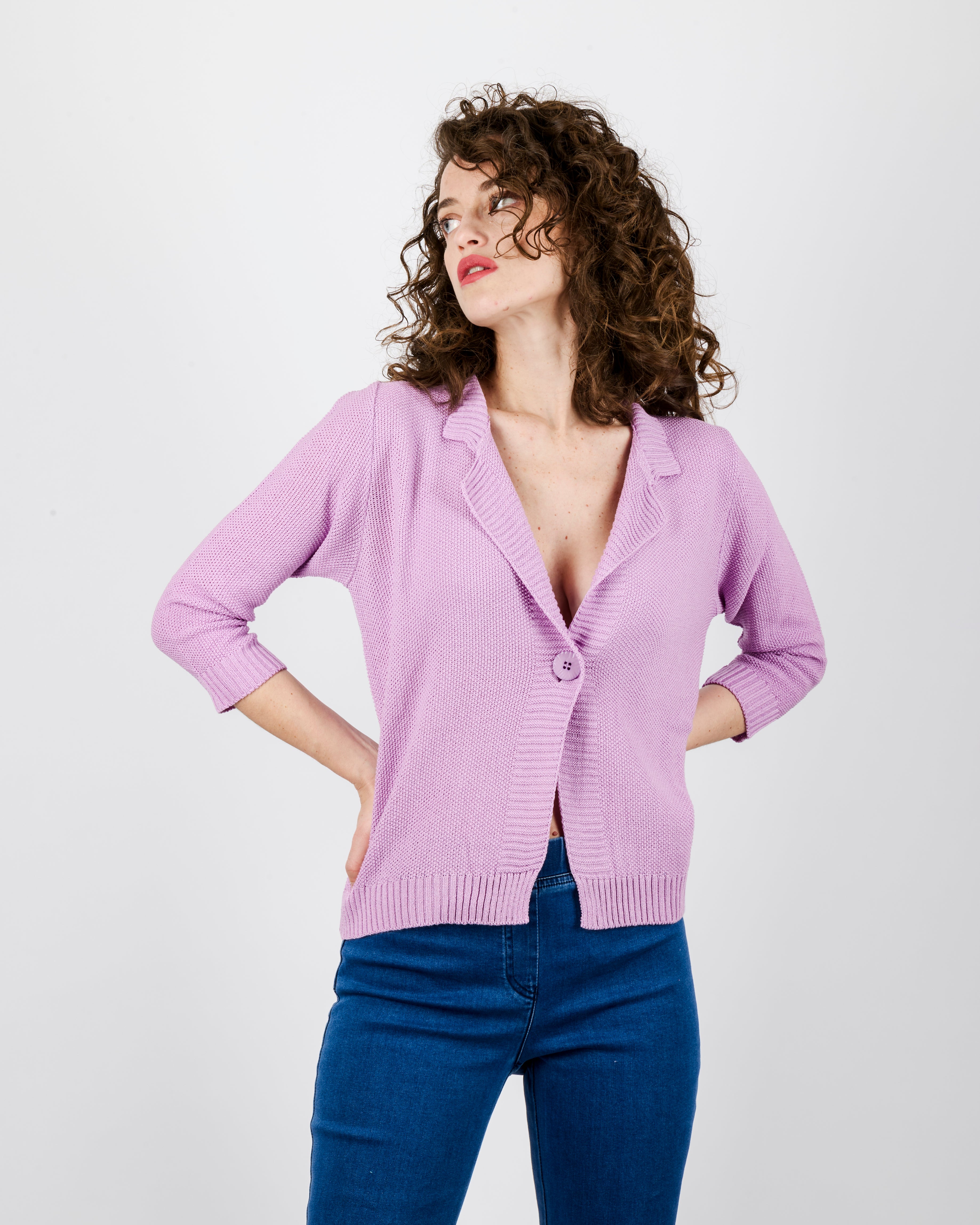 Giacca in cotone bottone stondata 1768