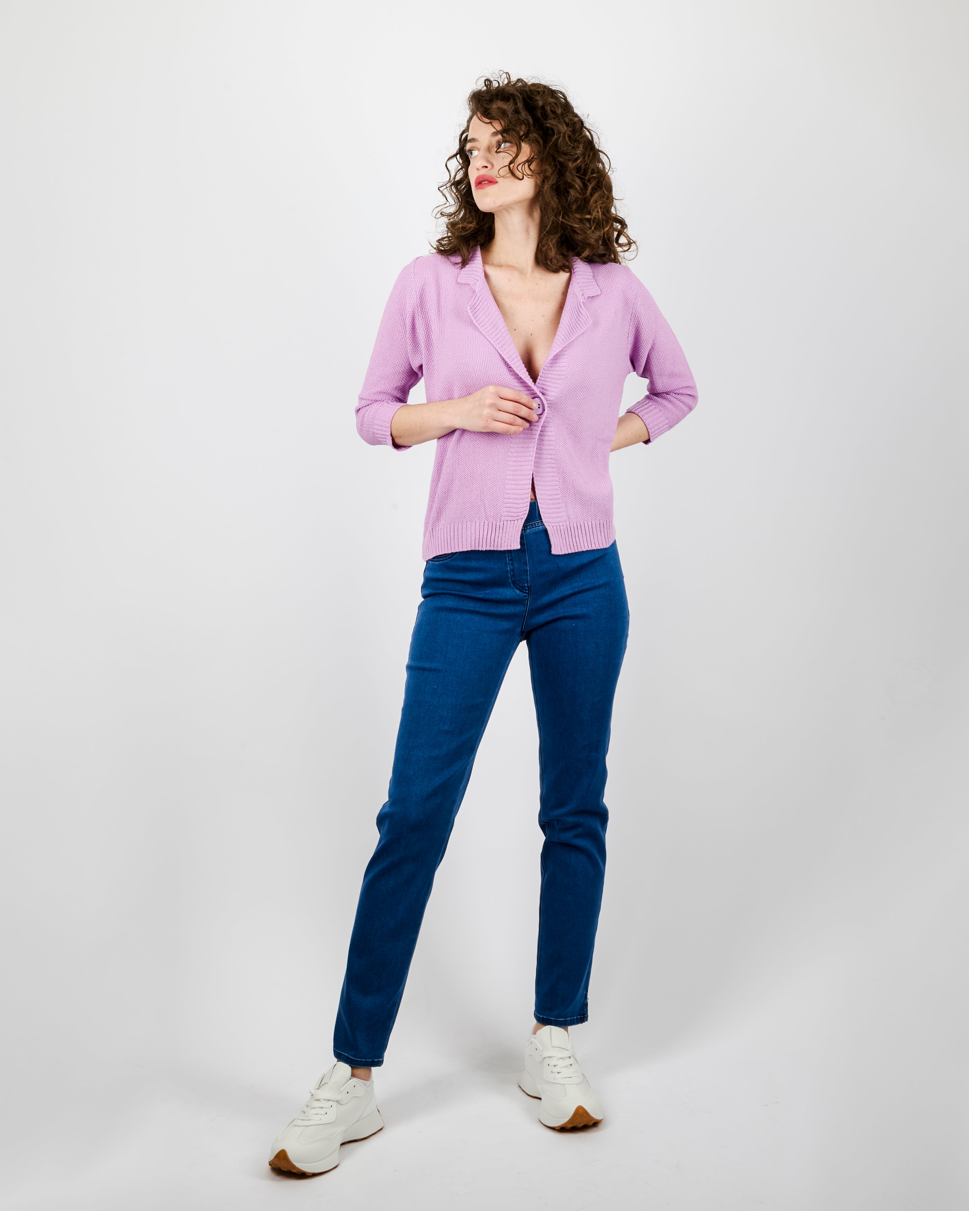 Giacca in cotone bottone stondata 1768