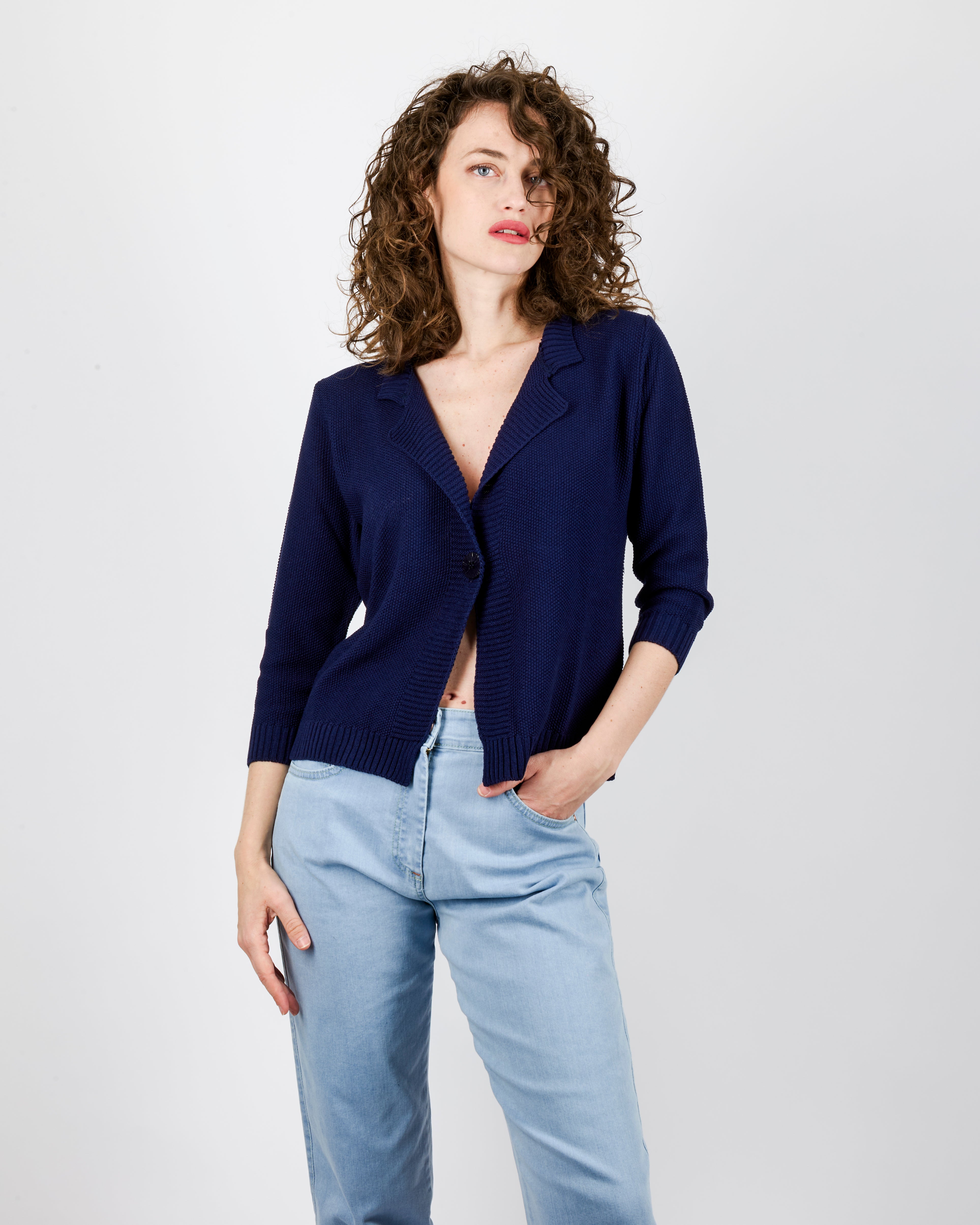 Giacca in cotone bottone stondata 1768