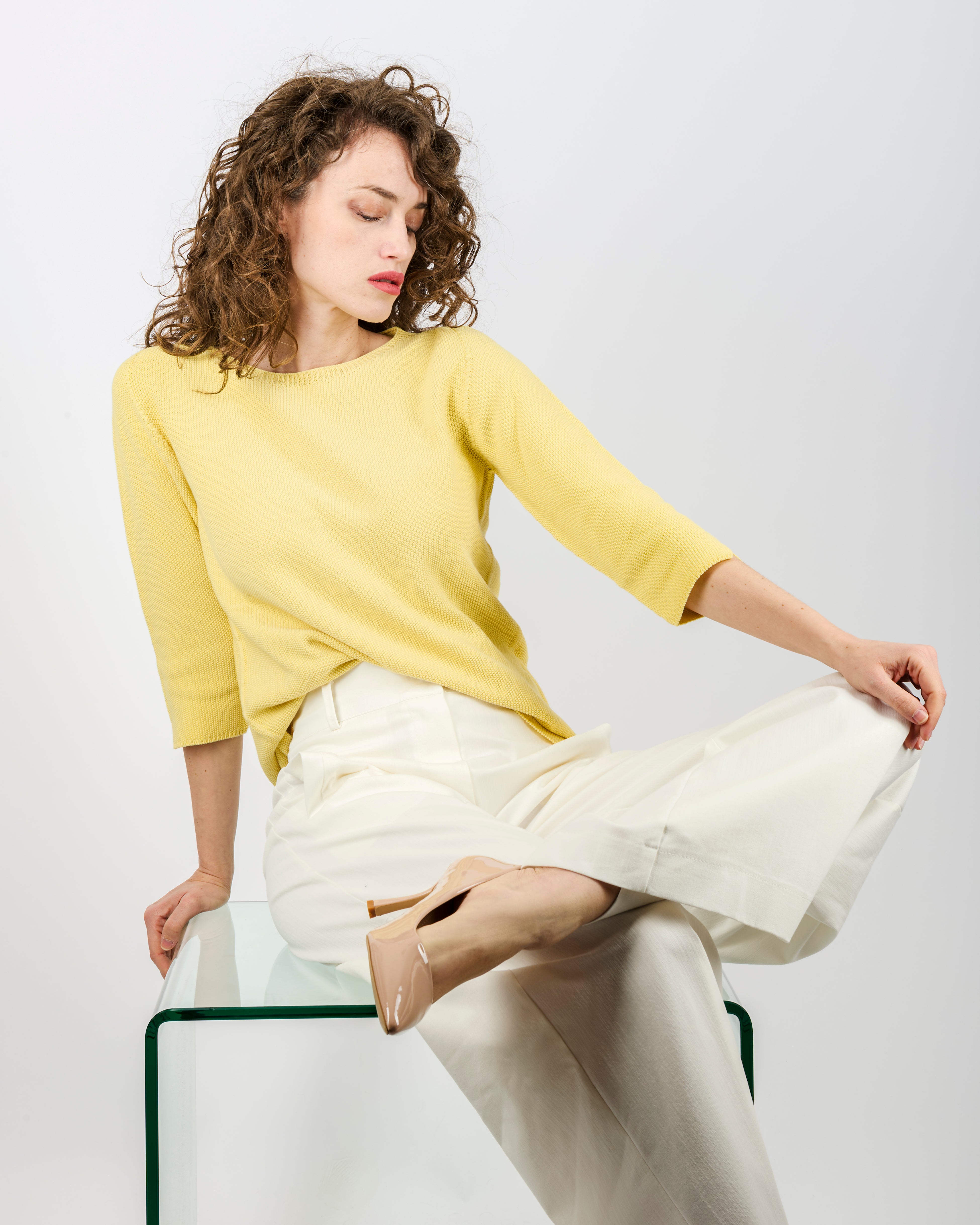 Maglia giro in cotone CHICCO RISO EST