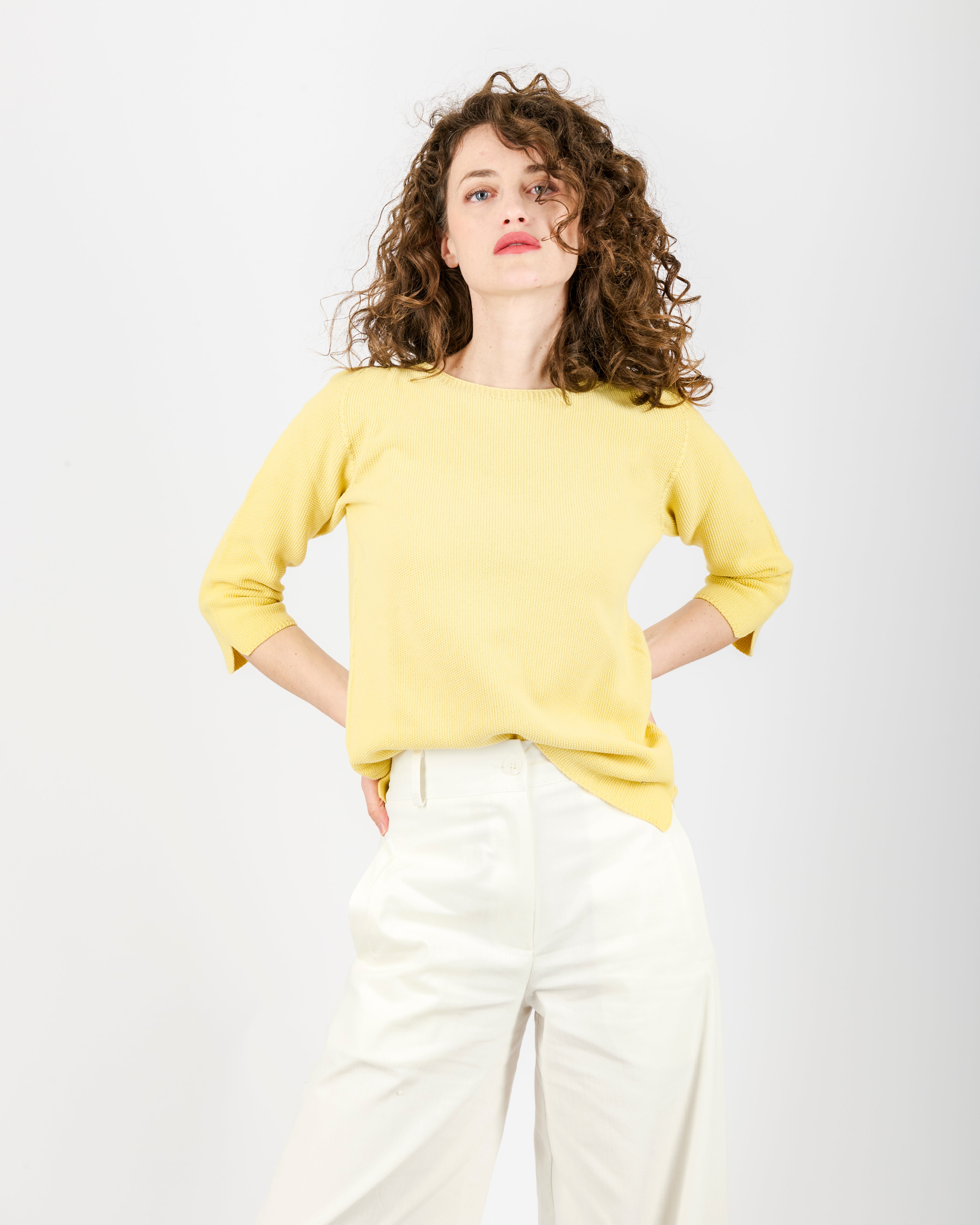 Maglia giro in cotone CHICCO RISO EST