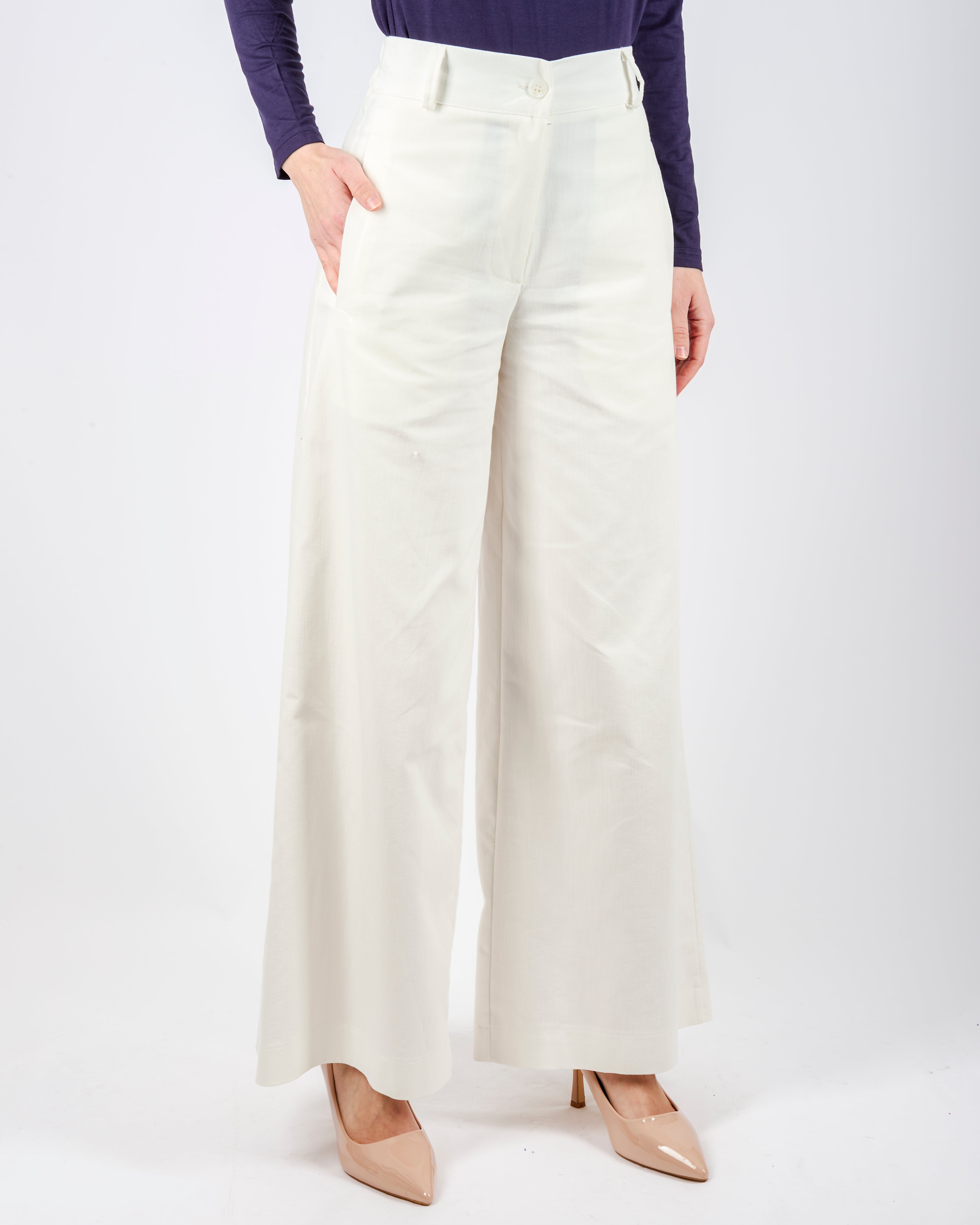 Pantalone tela jeans palazzo G193/23