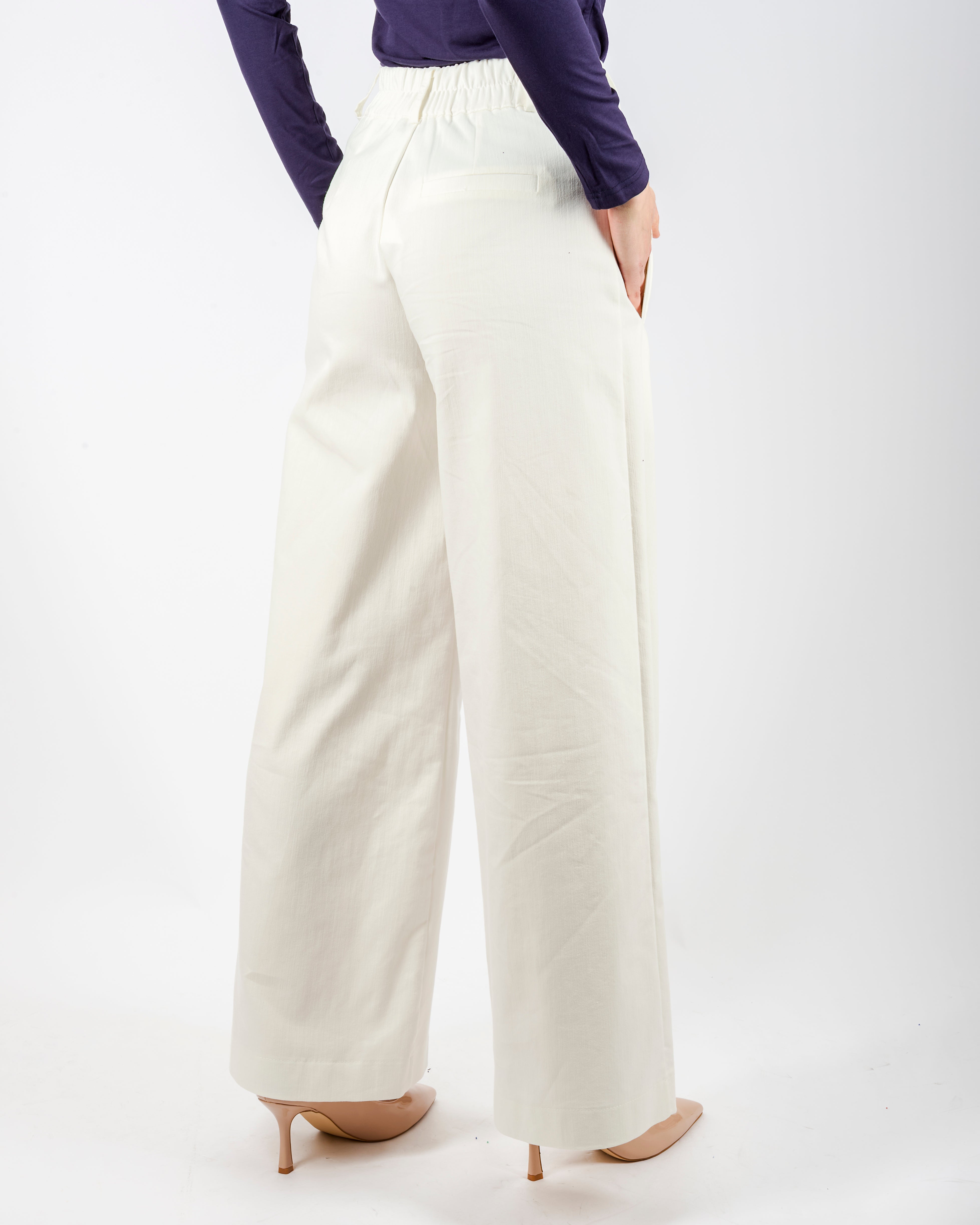 Pantalone tela jeans palazzo G193/23