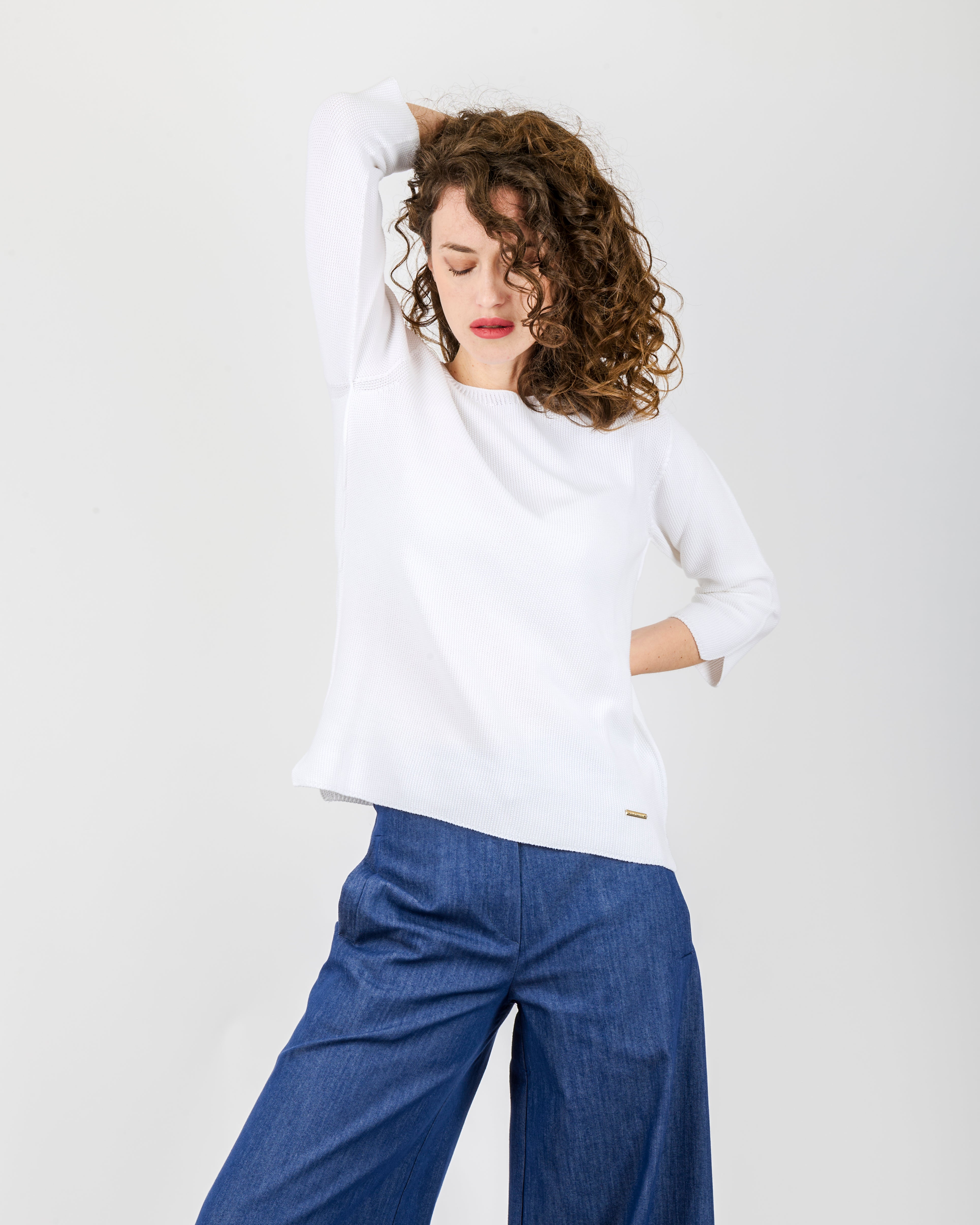 Maglia giro in cotone CHICCO RISO EST