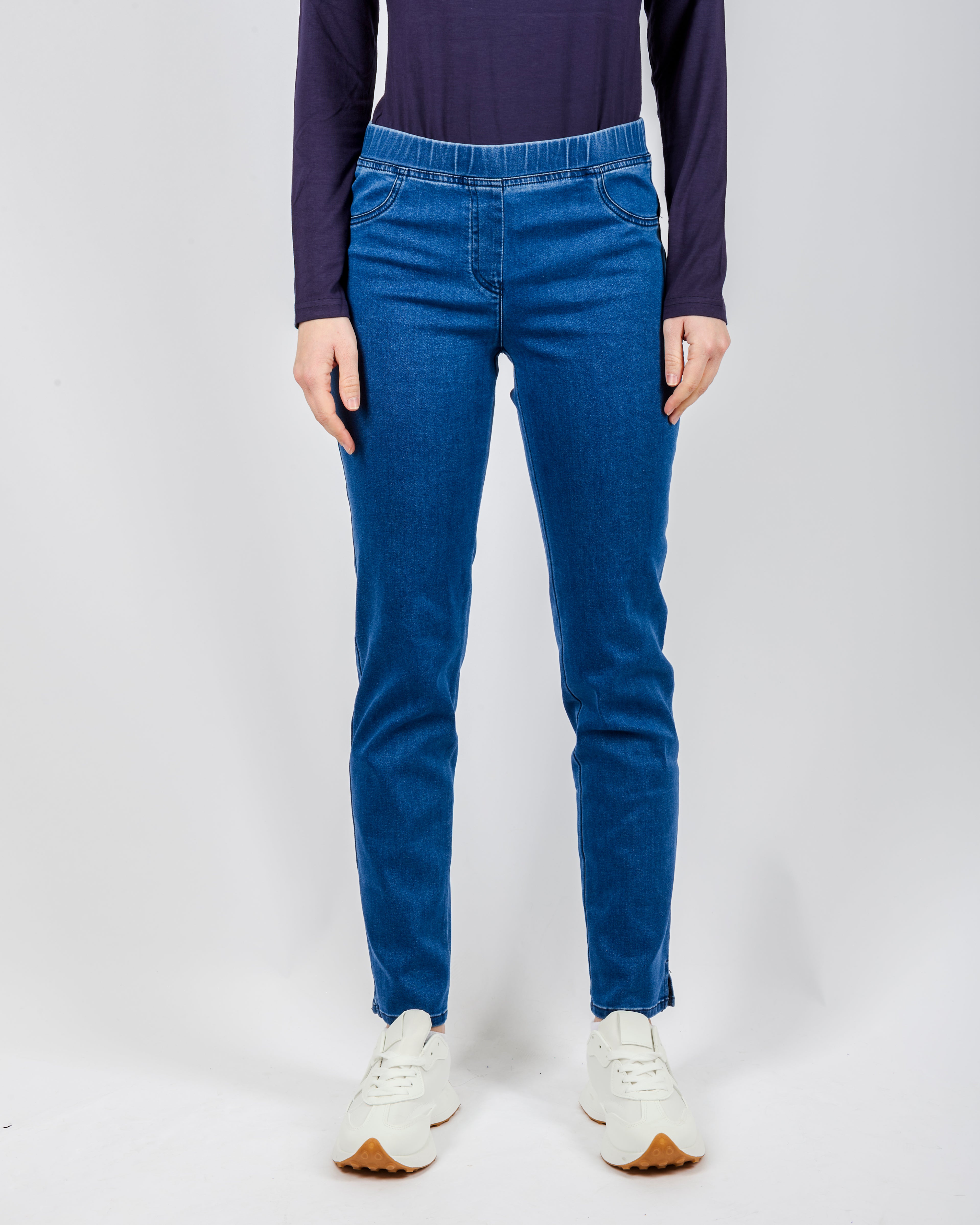 Jeans elastico in vita 13806