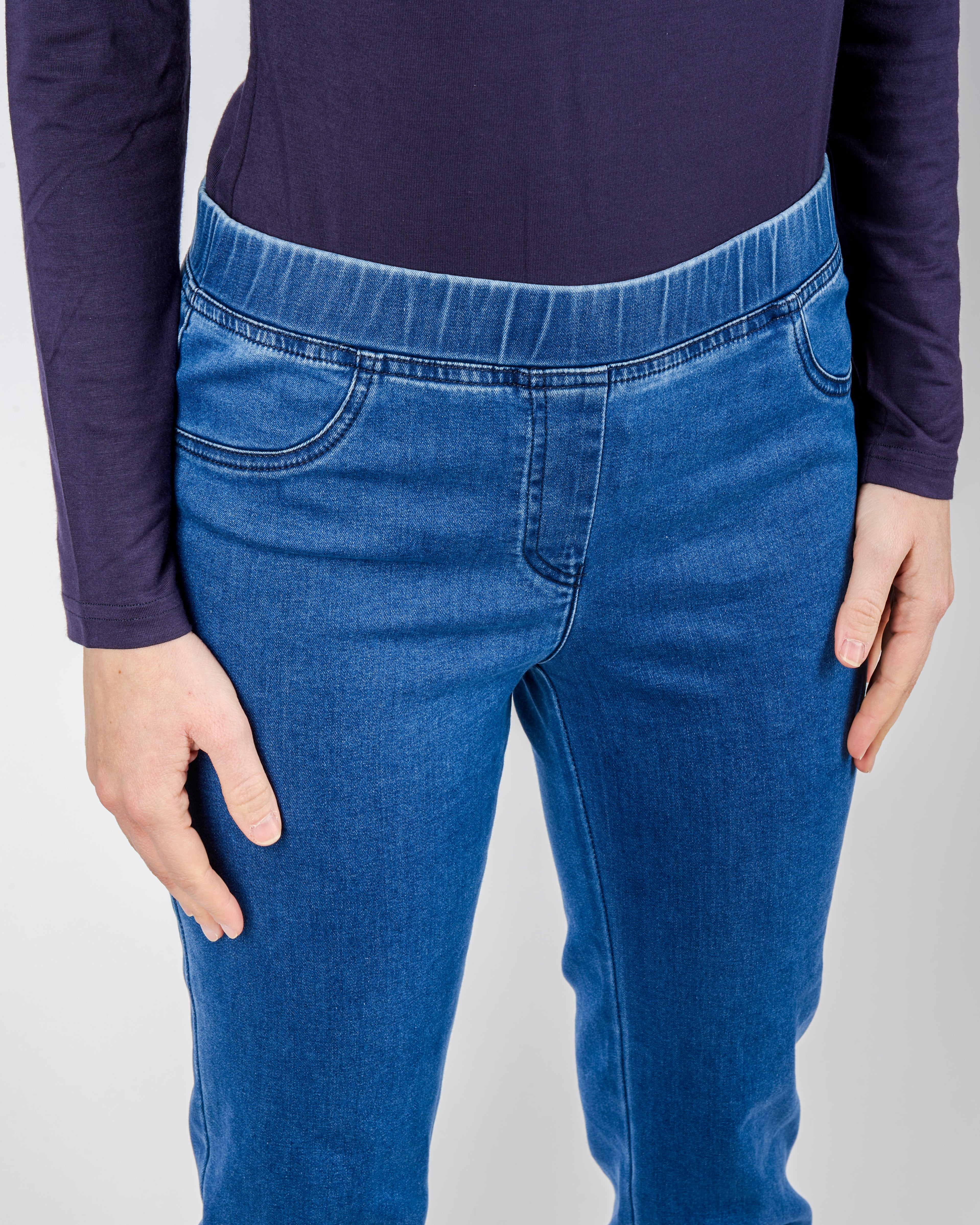Jeans elastico in vita 13806