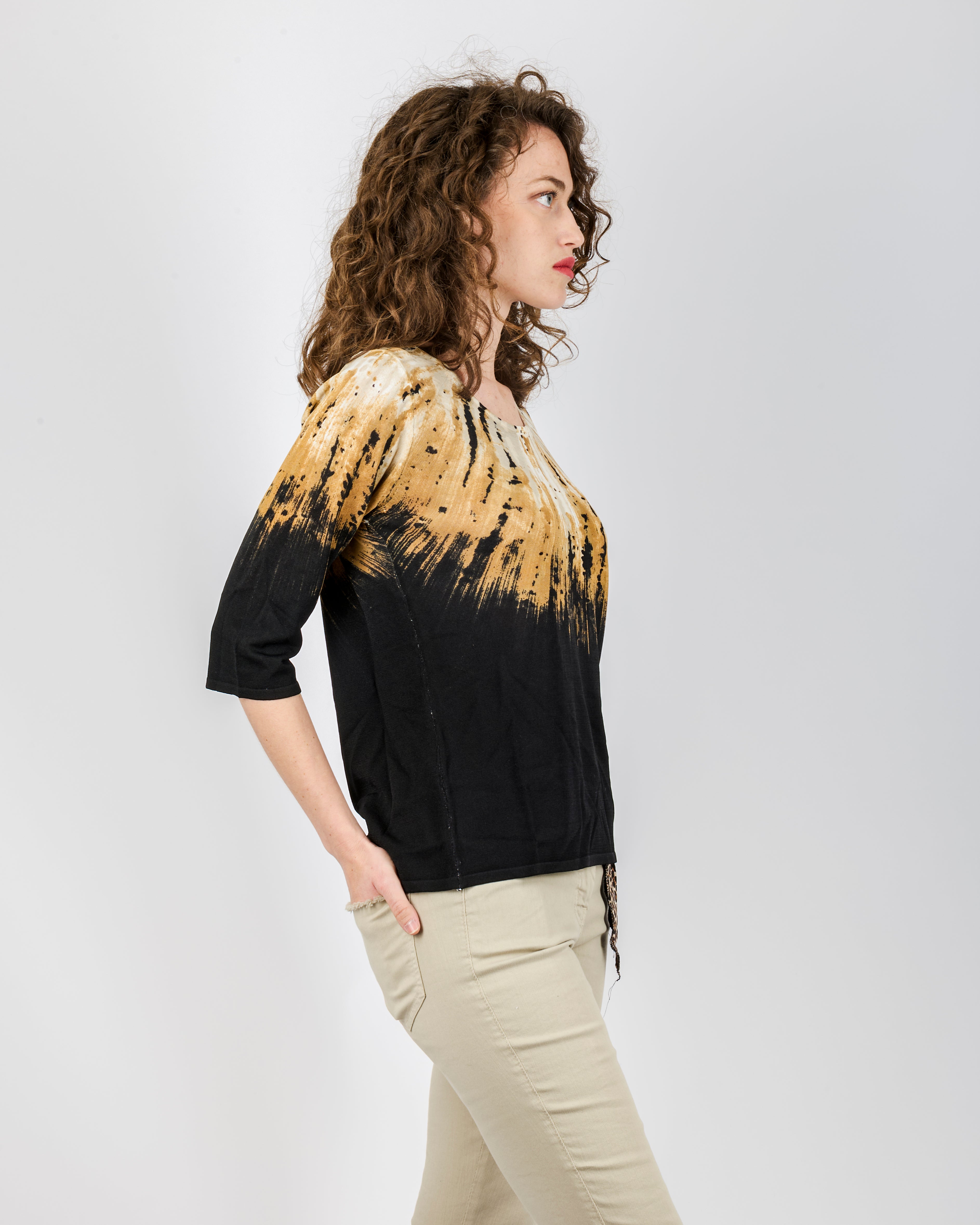 Maglia in viscosa fantasia sfumata 7905