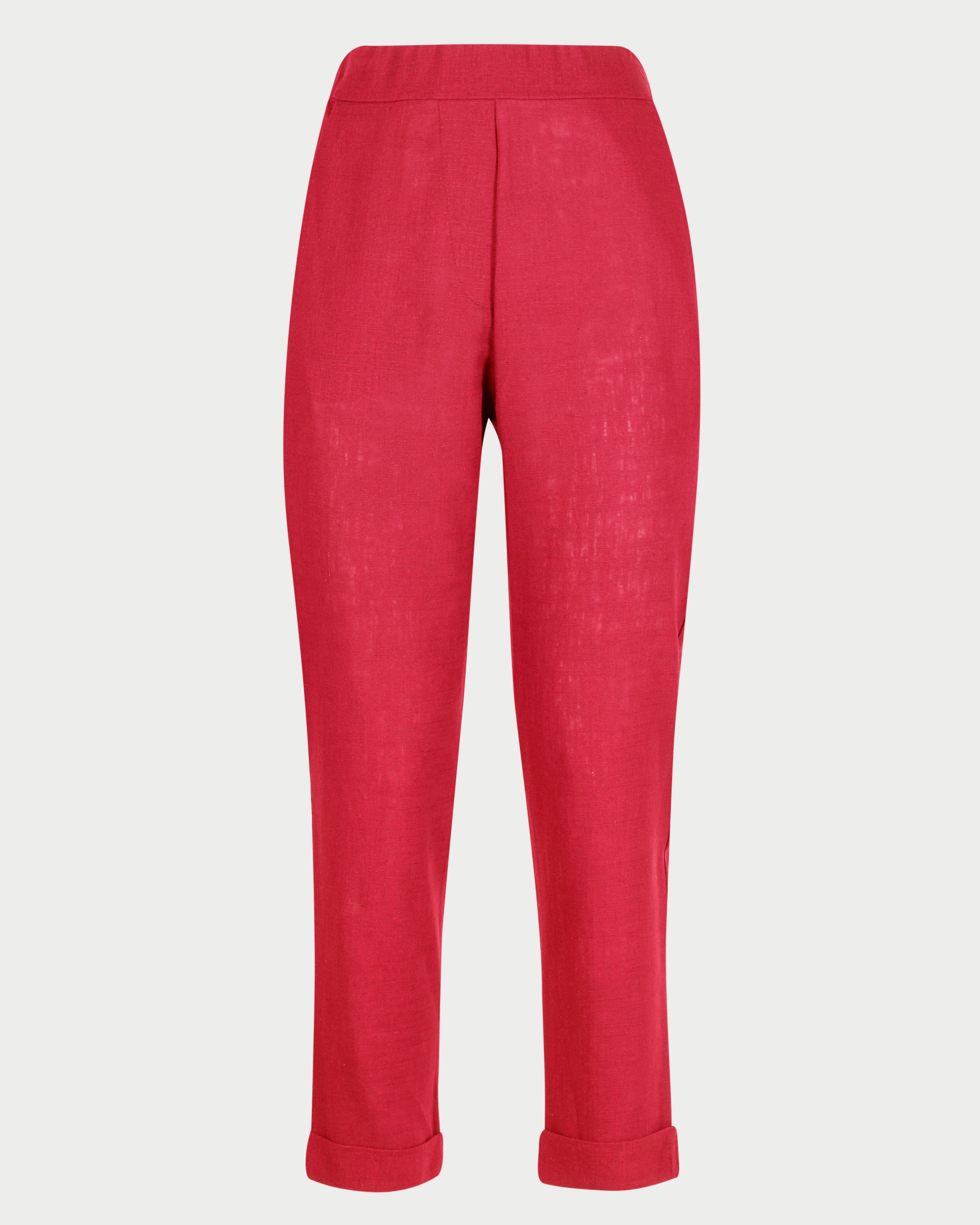 Pantalone lino comfort tasca G112/36