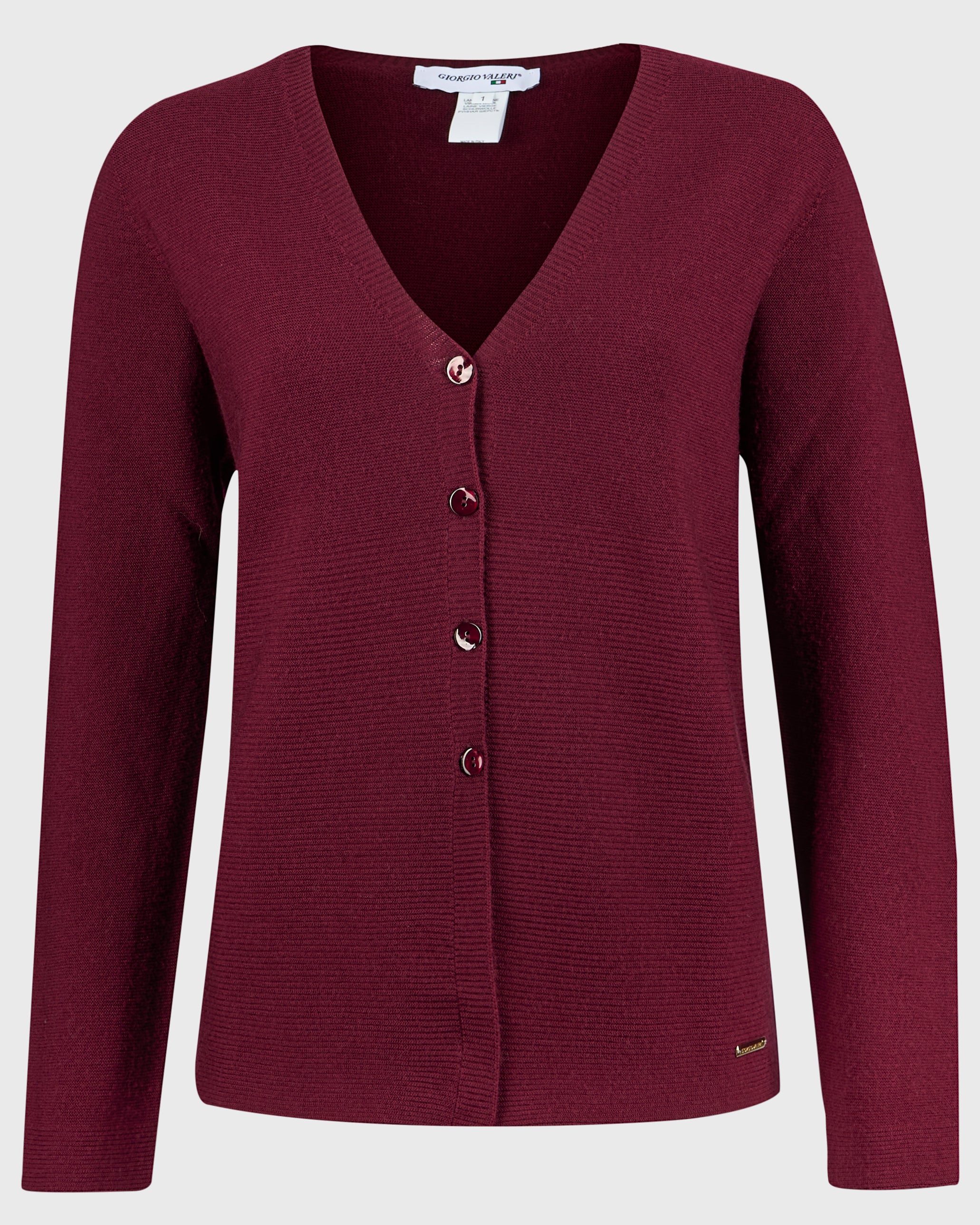 Cardigan links 4 bottoni pura lana Z9353