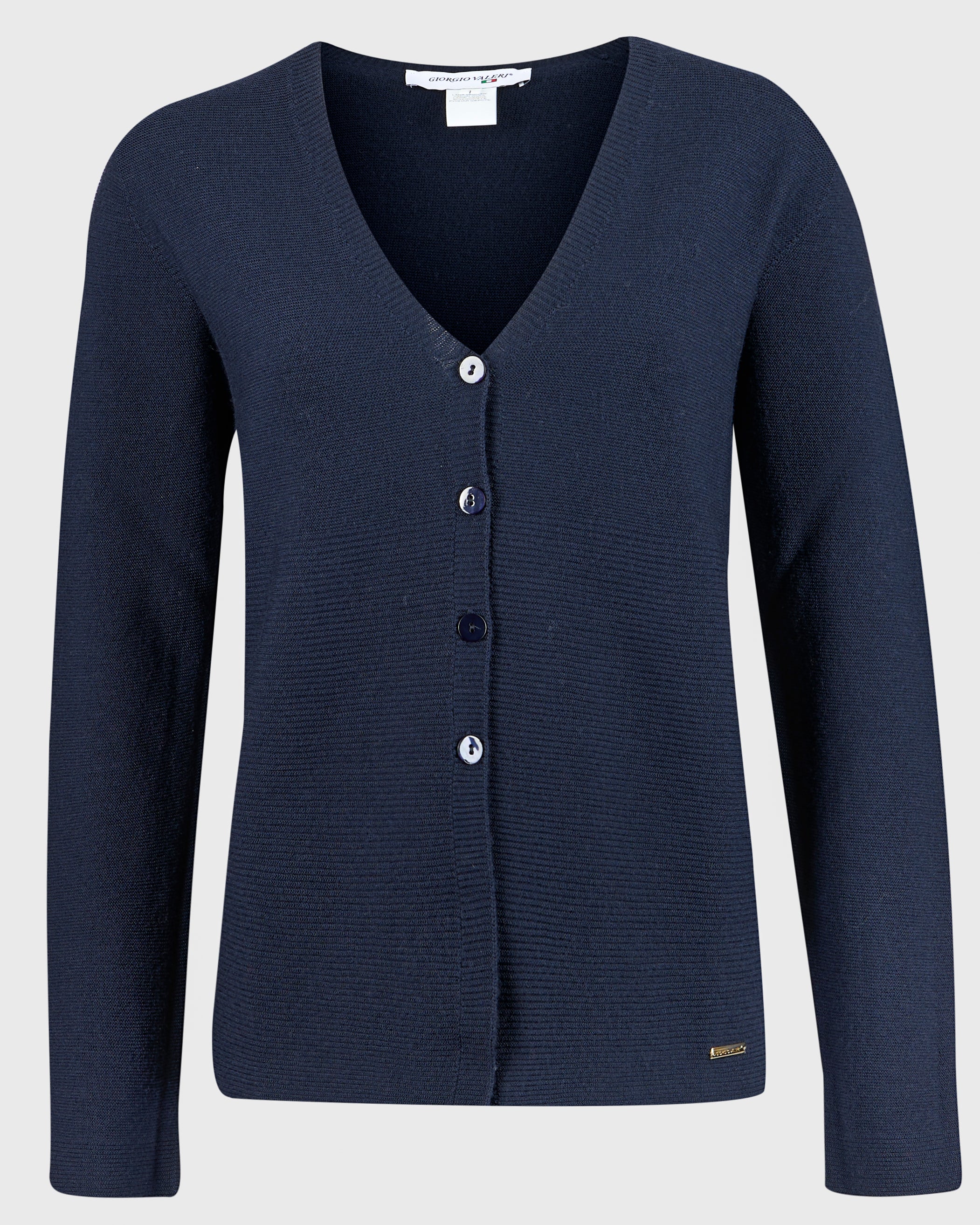 Cardigan links 4 bottoni pura lana Z9353