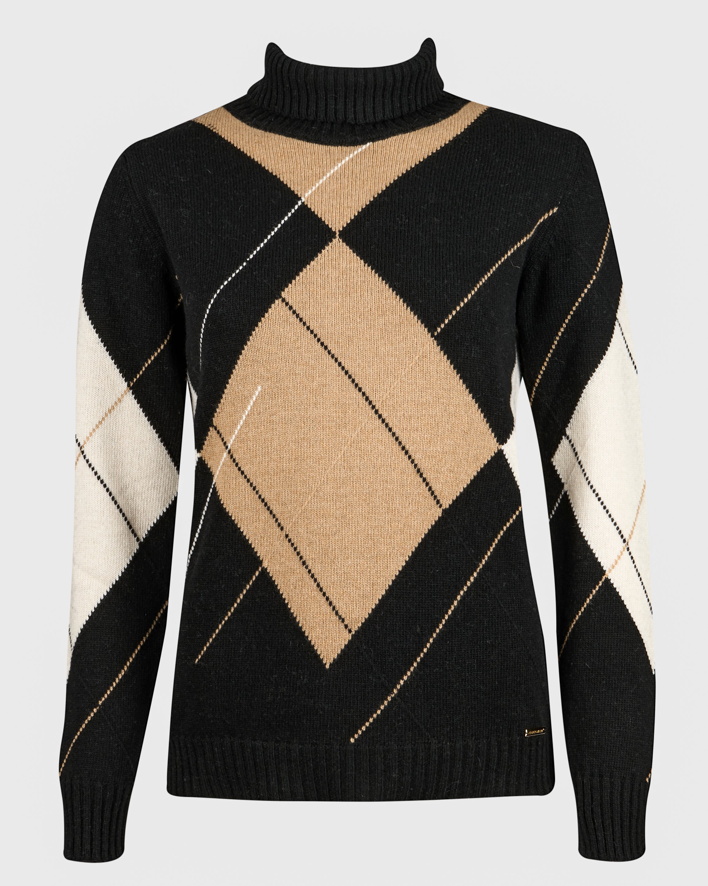 Collo alto intarsio rombi CL1974
