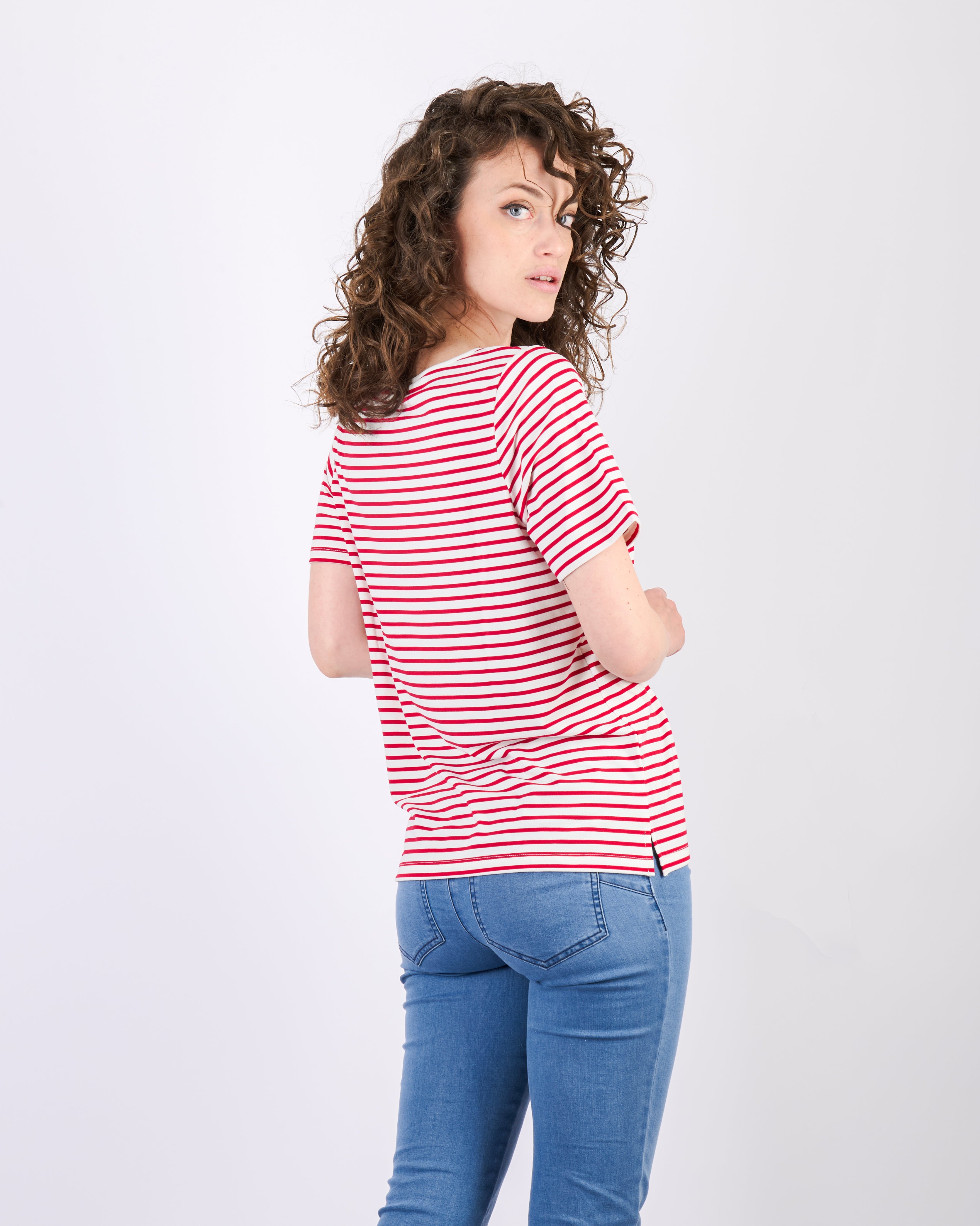 Maglia righe baghette metal 8518