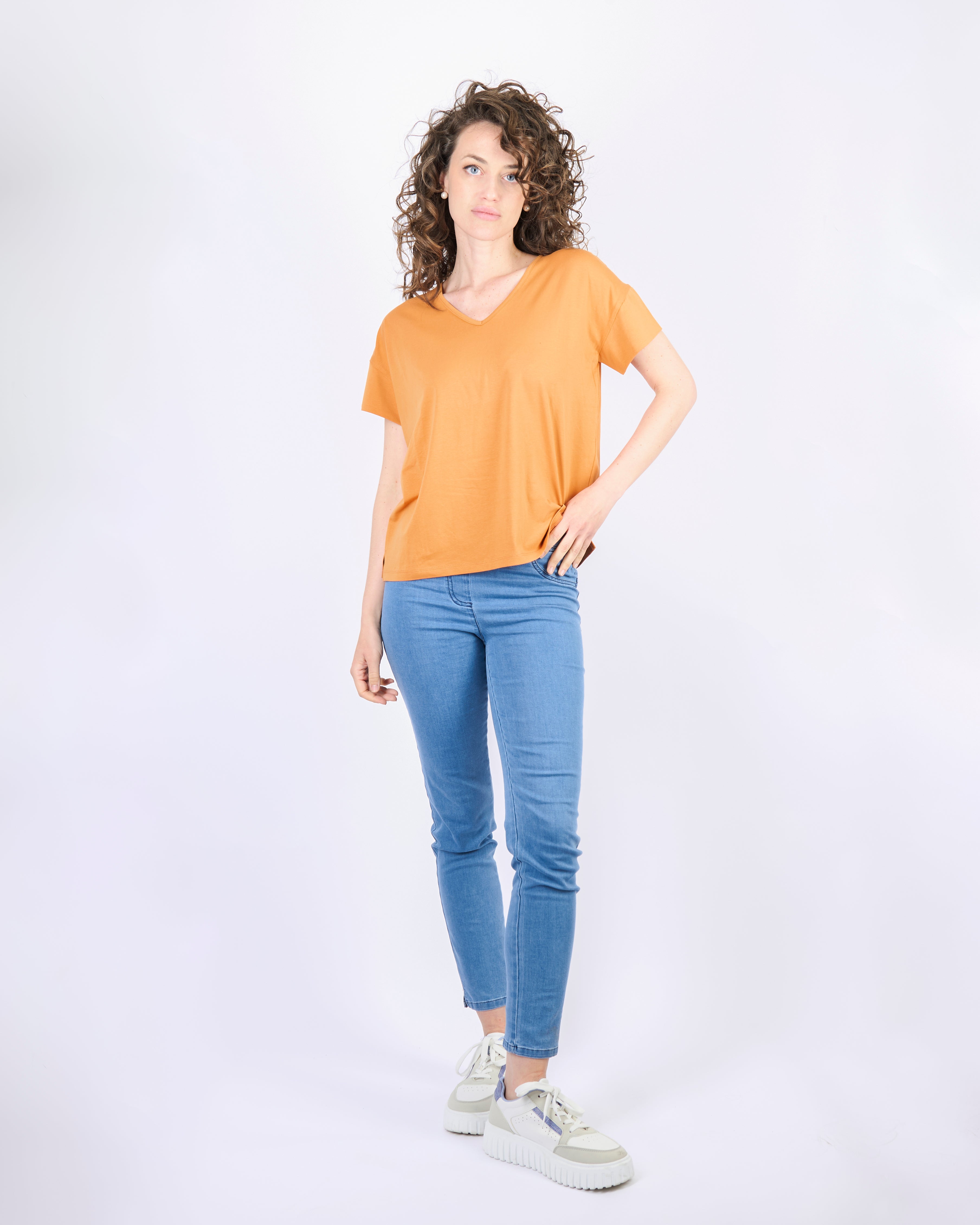 Maglia basica scollo a V 5036