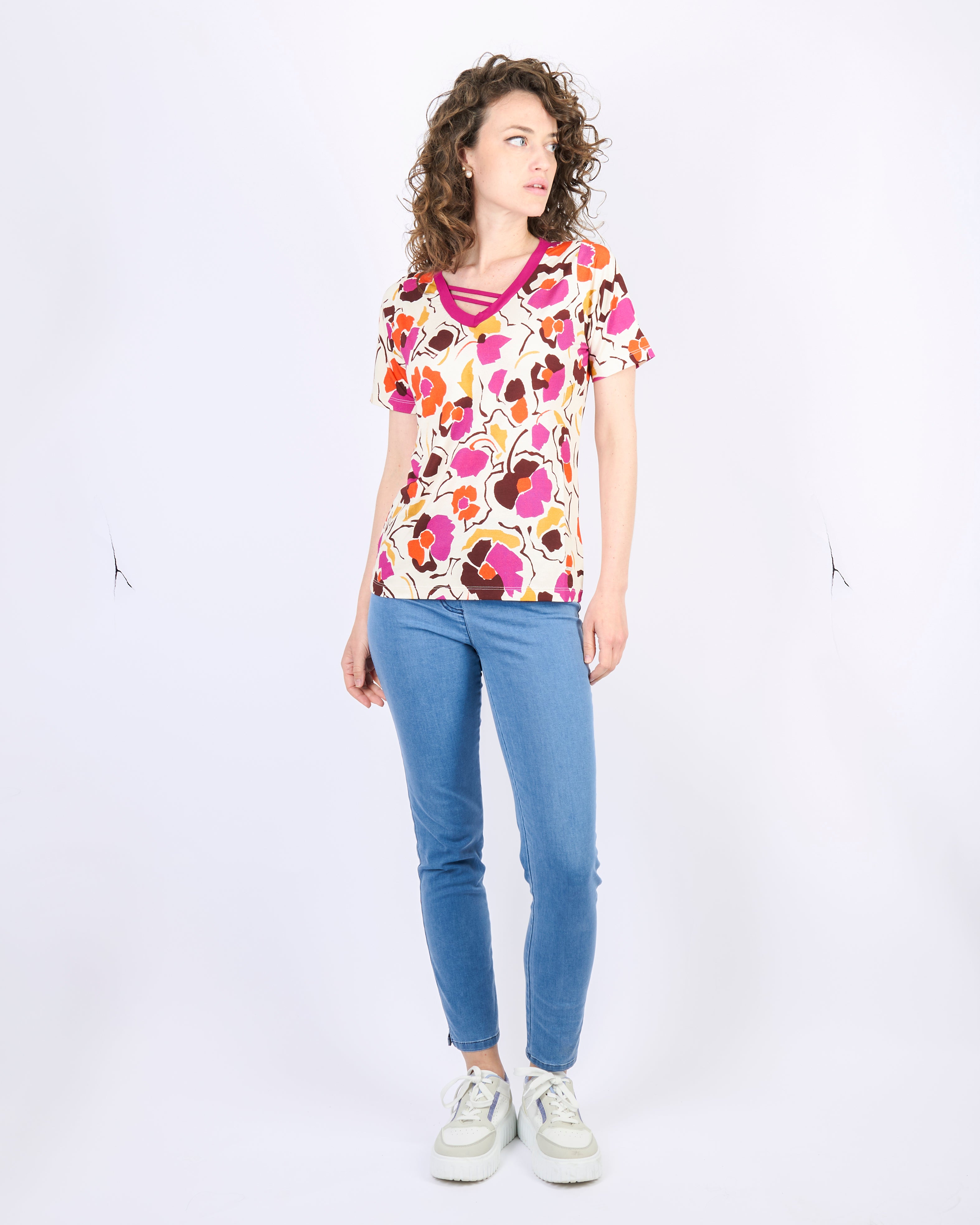 Maglia a V travette 16186/v9
