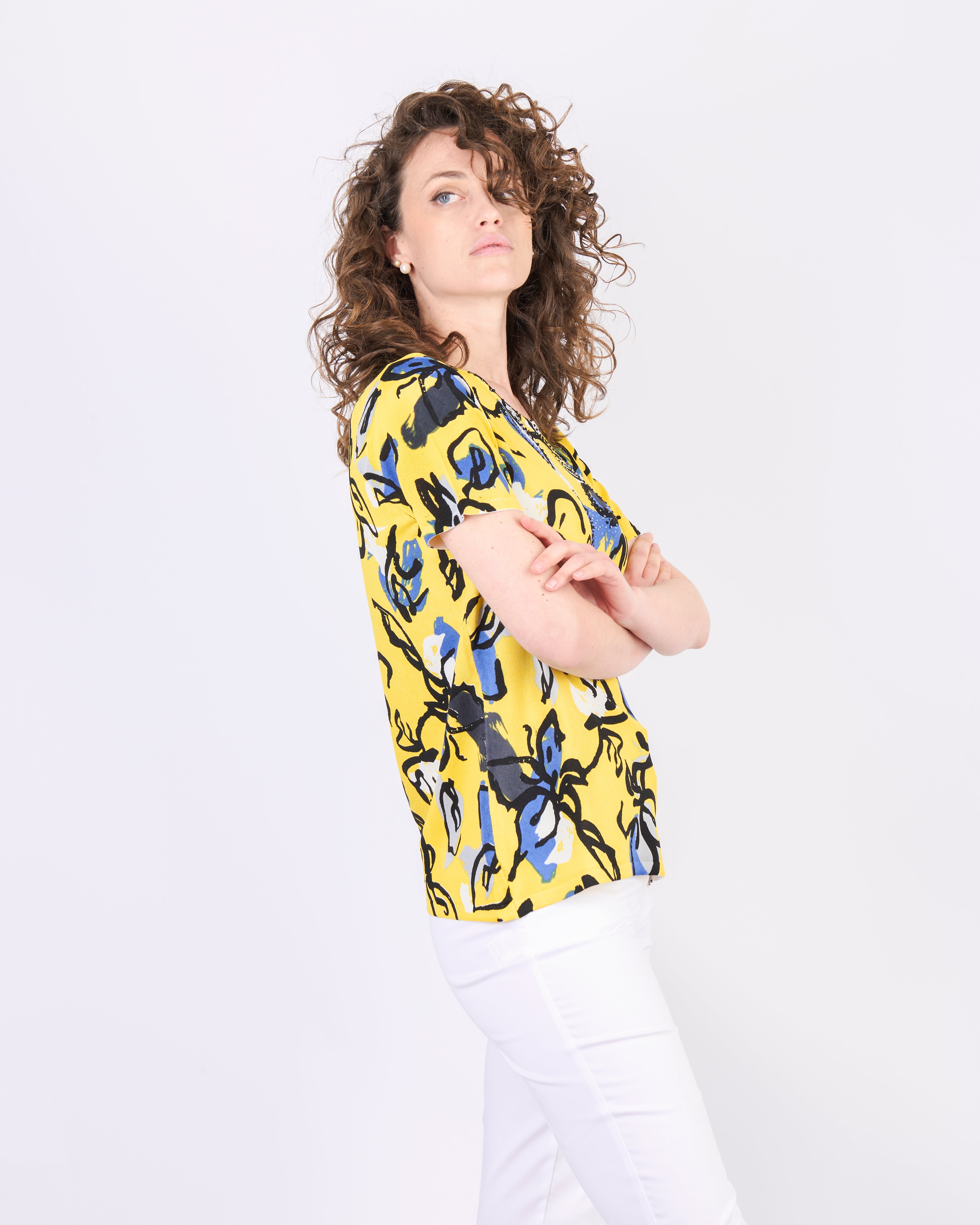 Maglia in viscosa fantasia MM L6197
