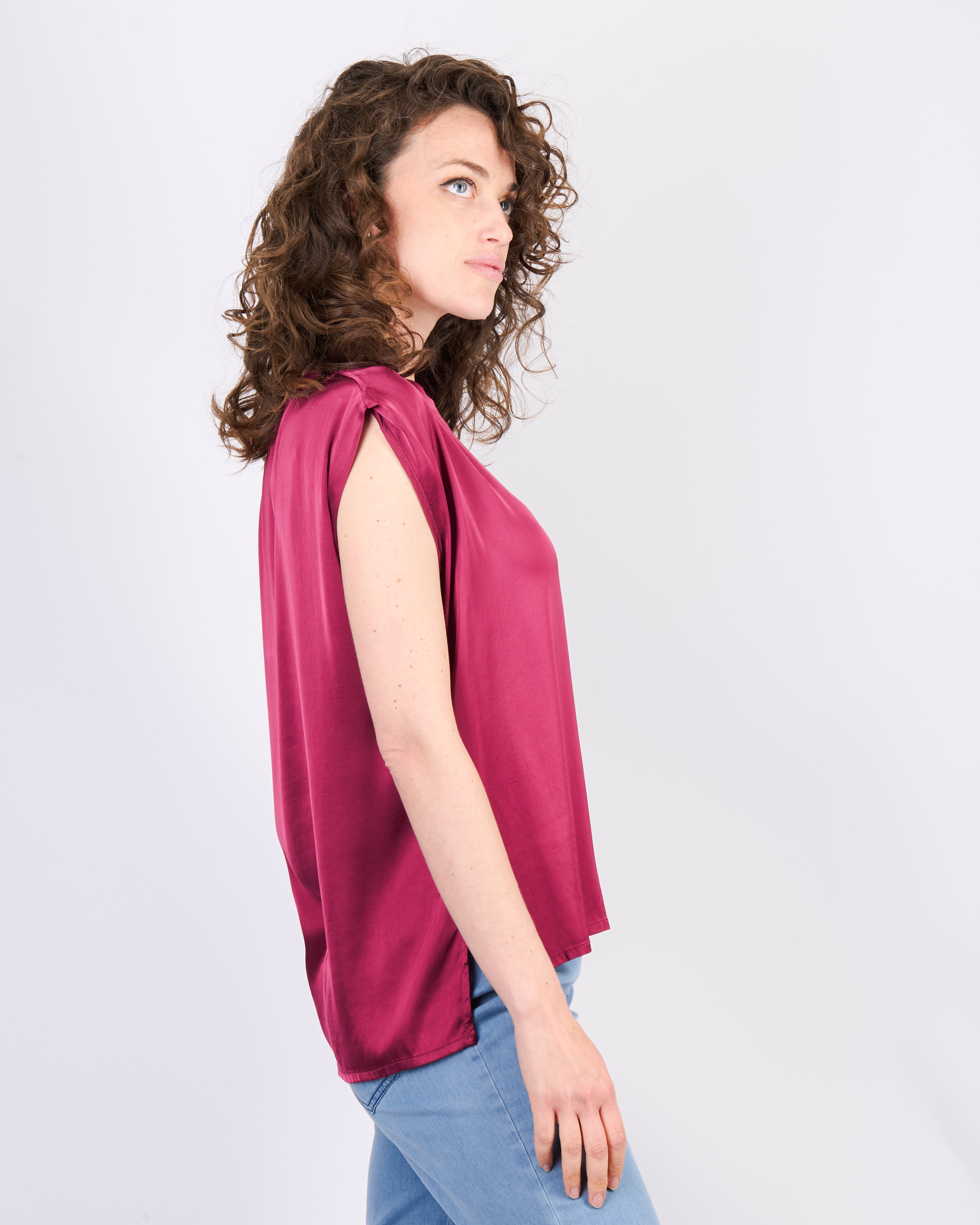 Top raso stretch ROMBO