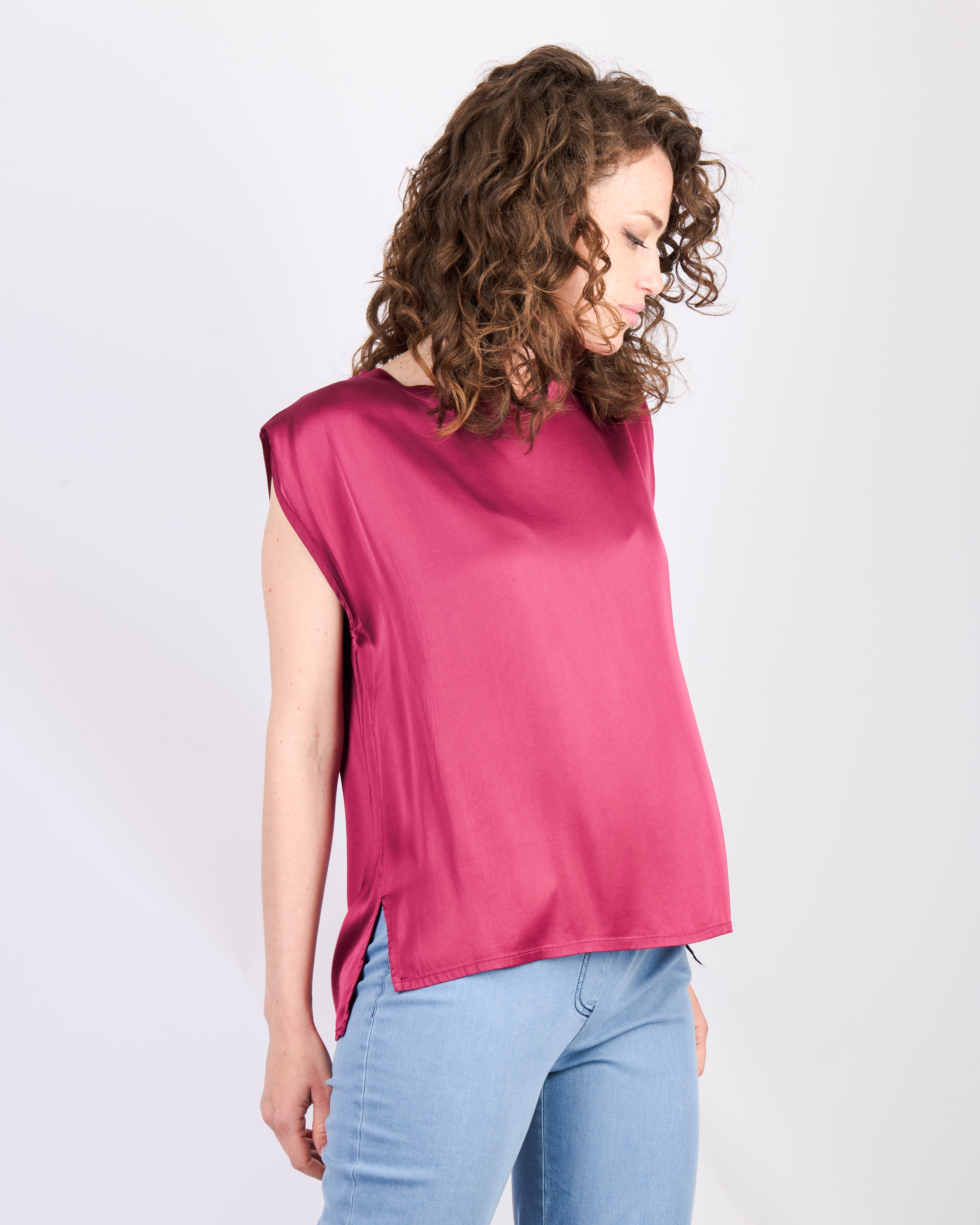Top raso stretch ROMBO