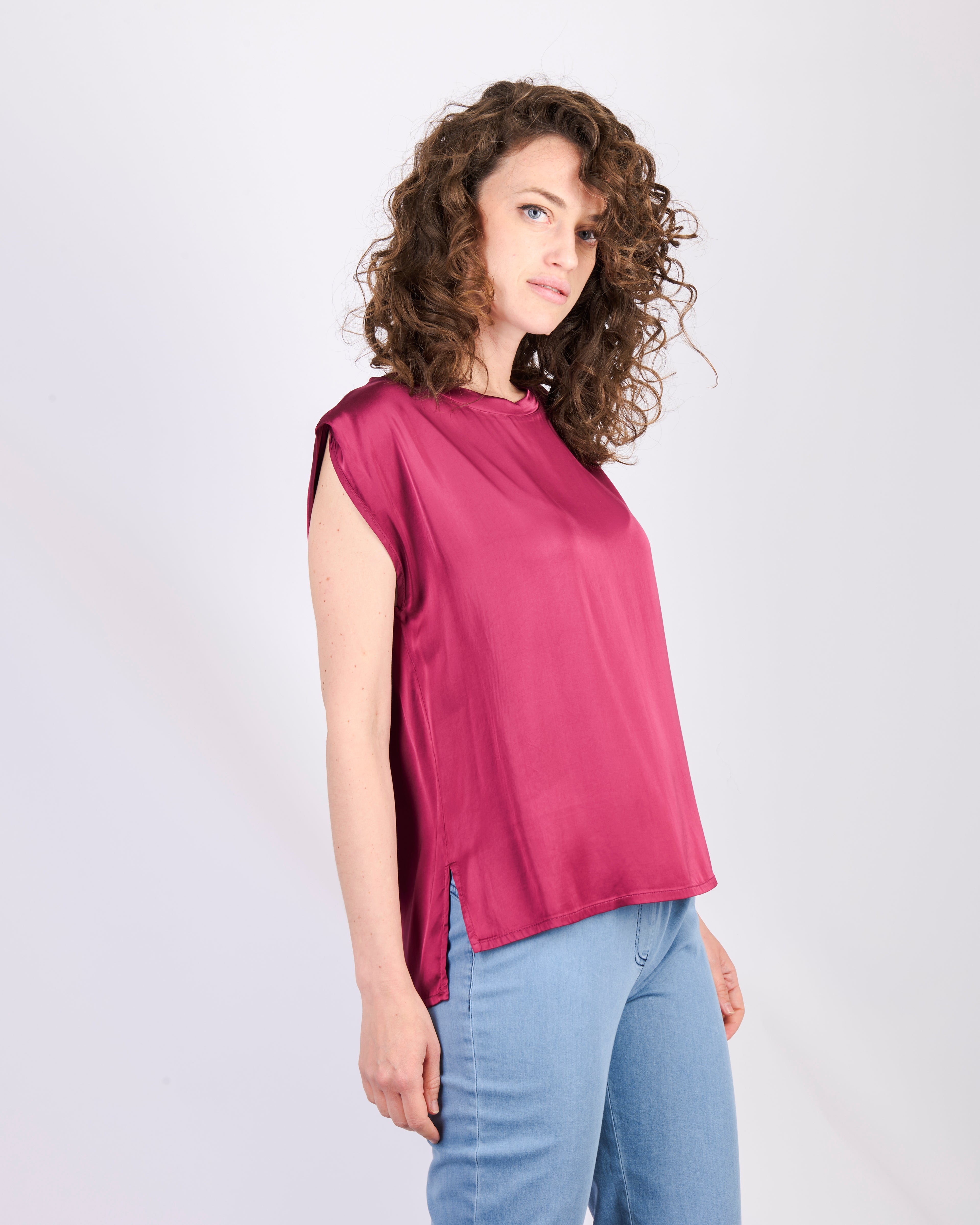 Top raso stretch ROMBO