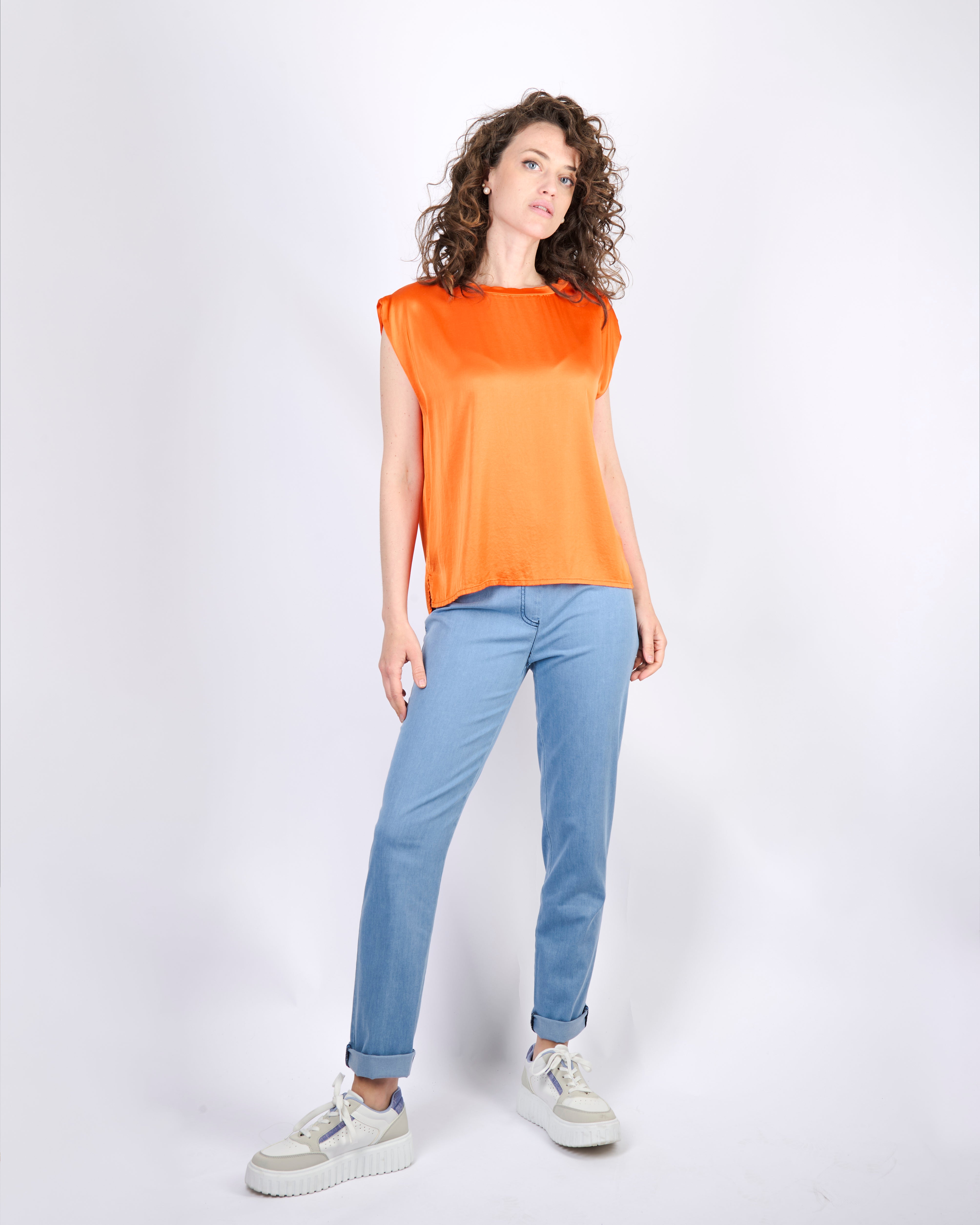Top raso stretch ROMBO