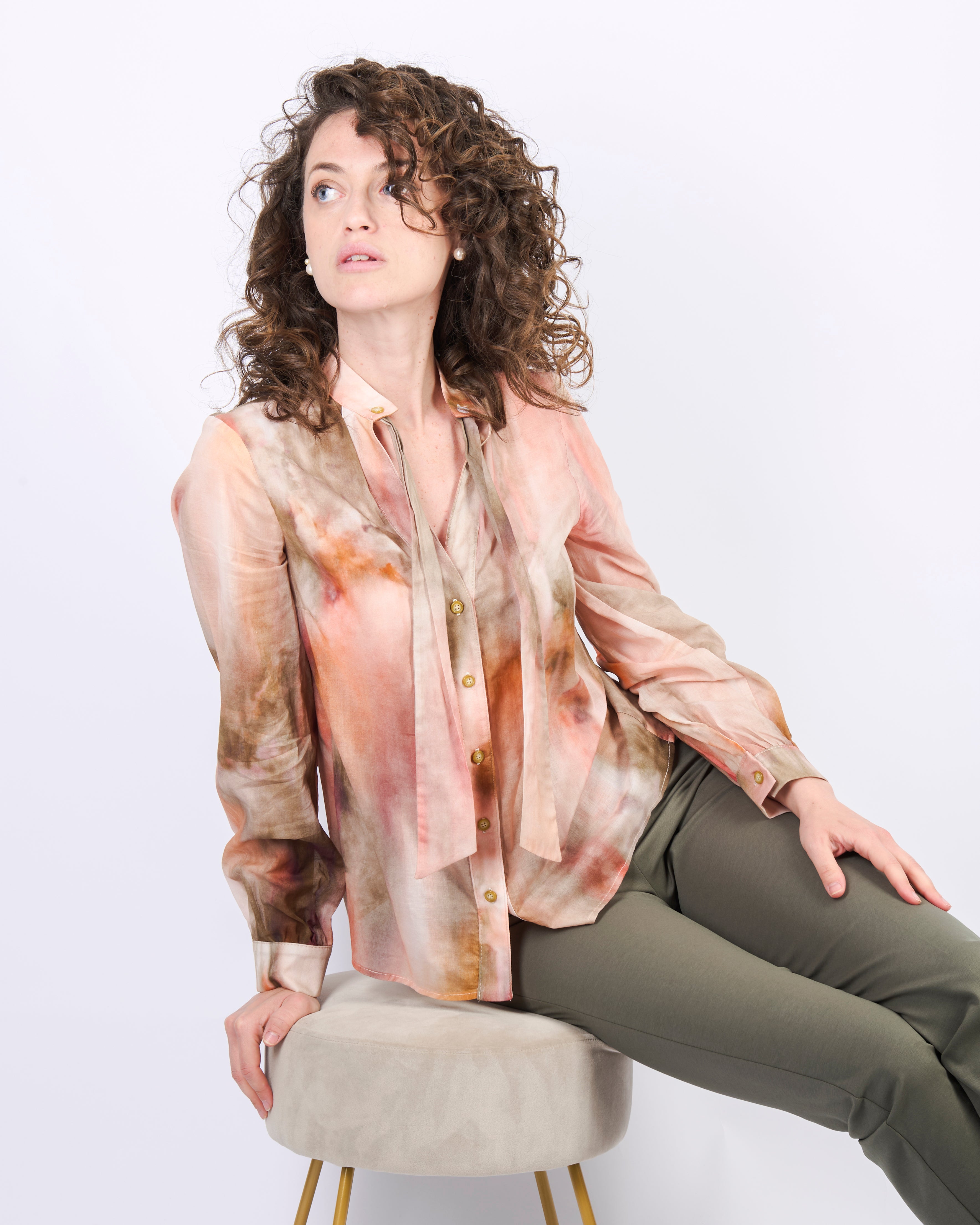 Camicia mussola tiedye SEROTINA