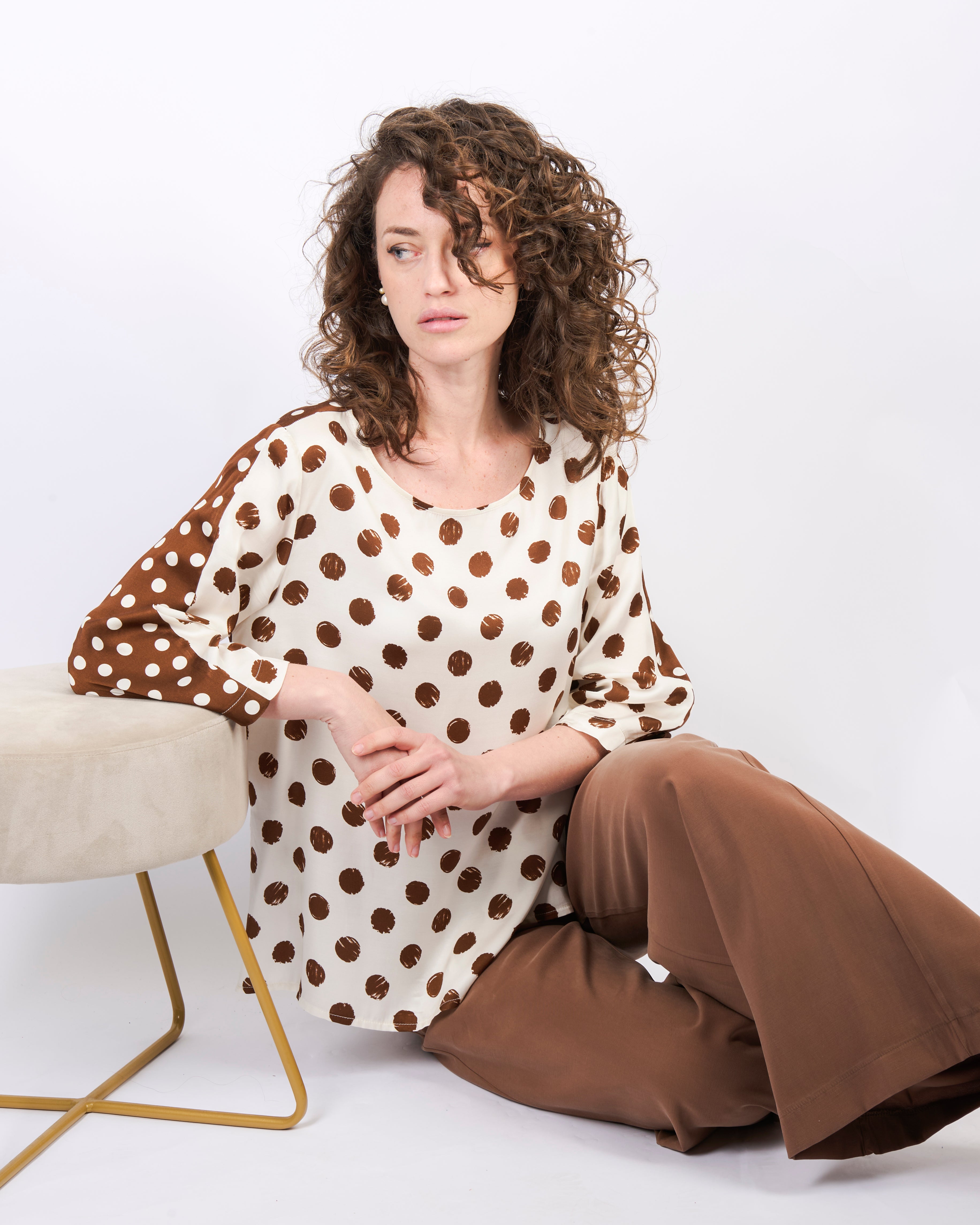Blusa doppia stampa DS 4914