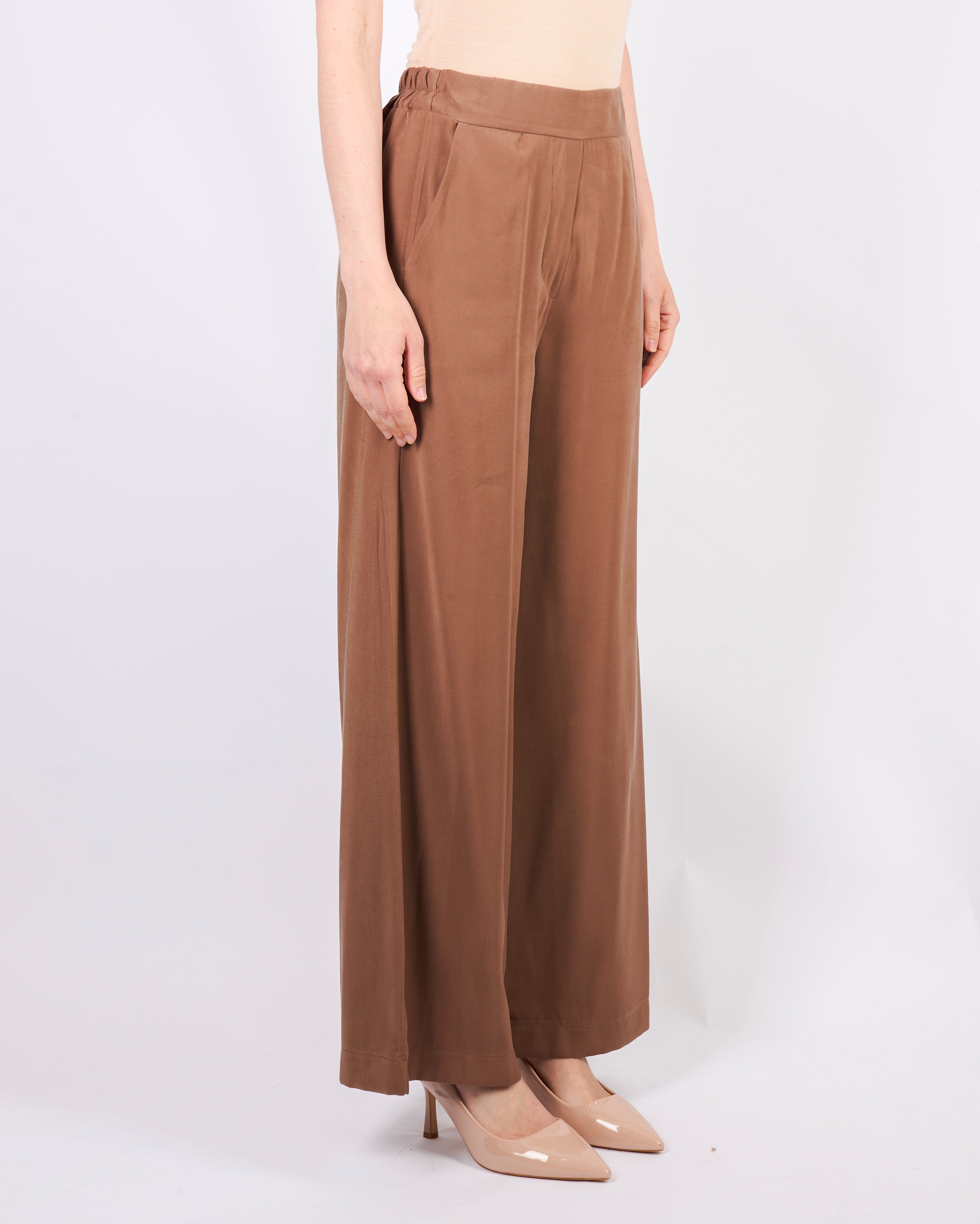Pantalone gamba larga cupro G152/21