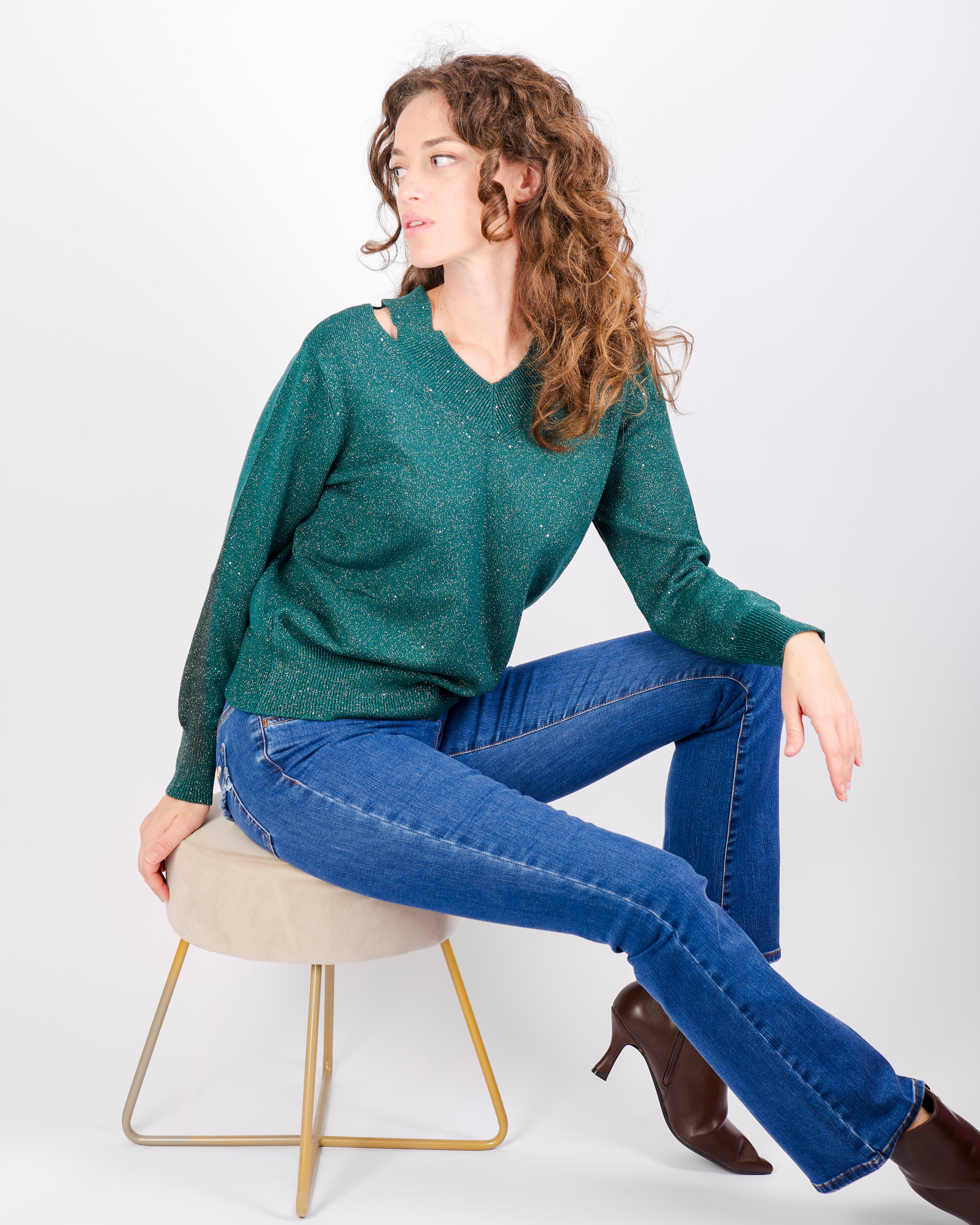 Maglia doppio scollo MONICA