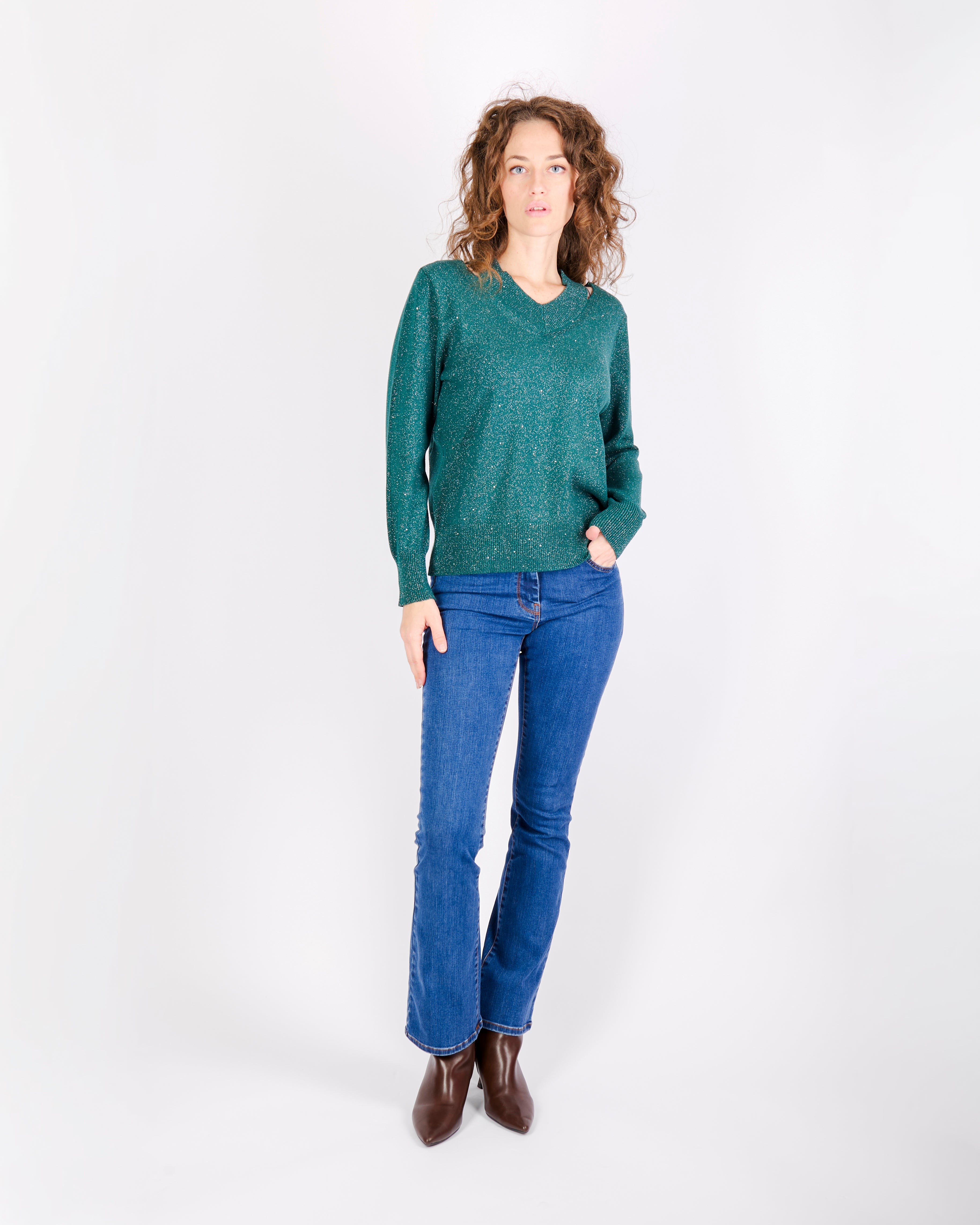 Maglia doppio scollo MONICA