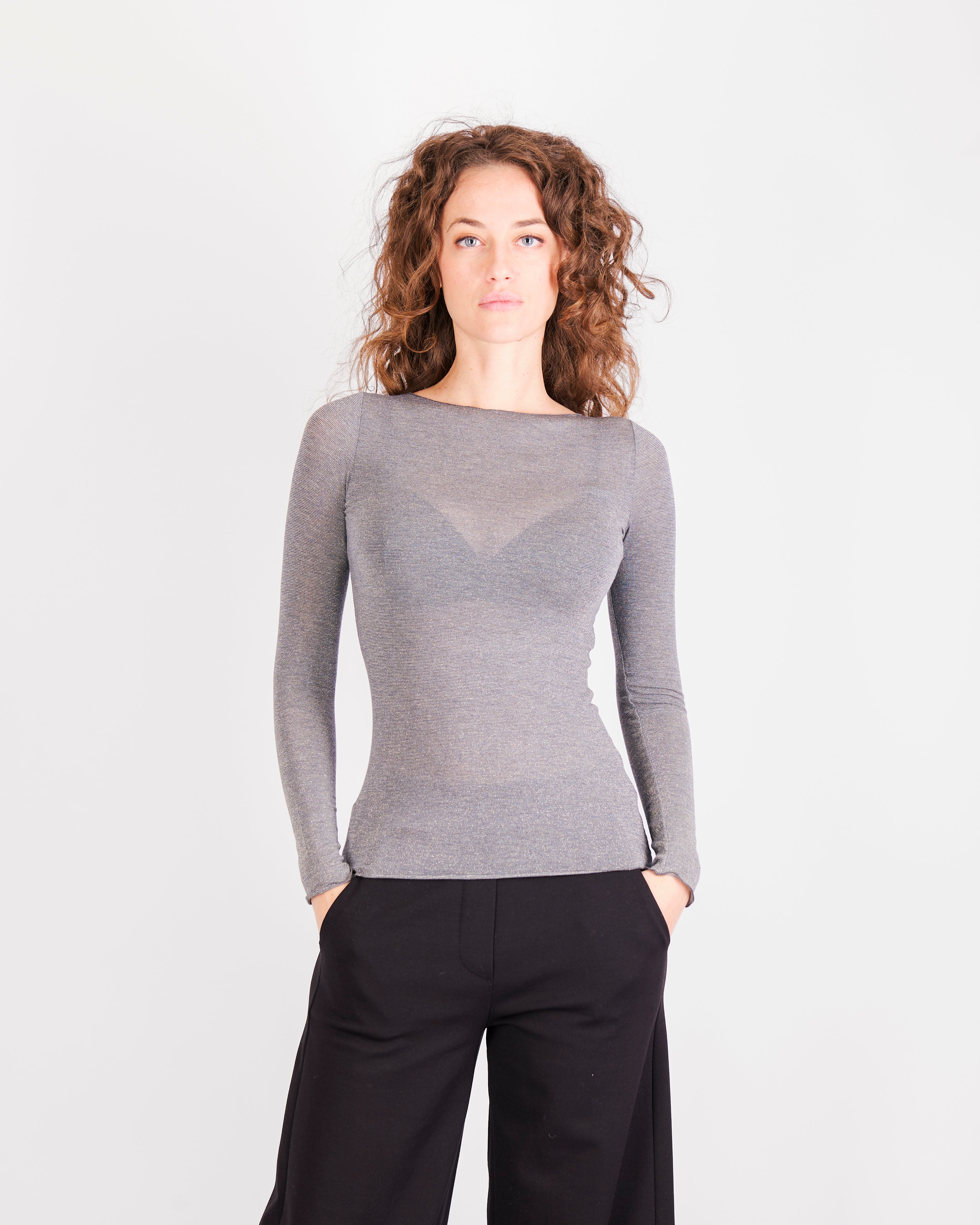 Maglia M. Lunga con Cashmere Barchetta ULTRALIGHT