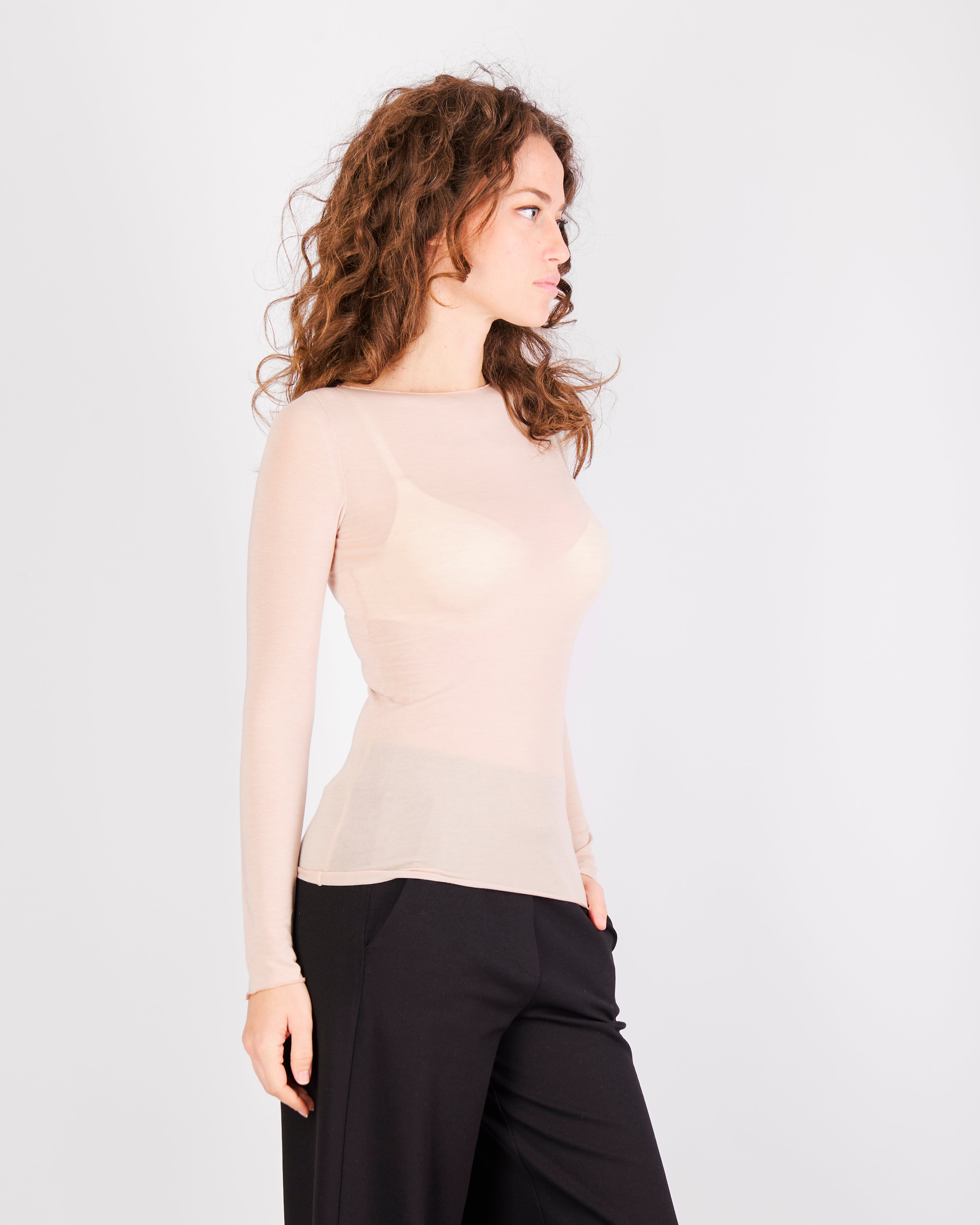 Maglia M. Lunga con Cashmere Barchetta ULTRALIGHT
