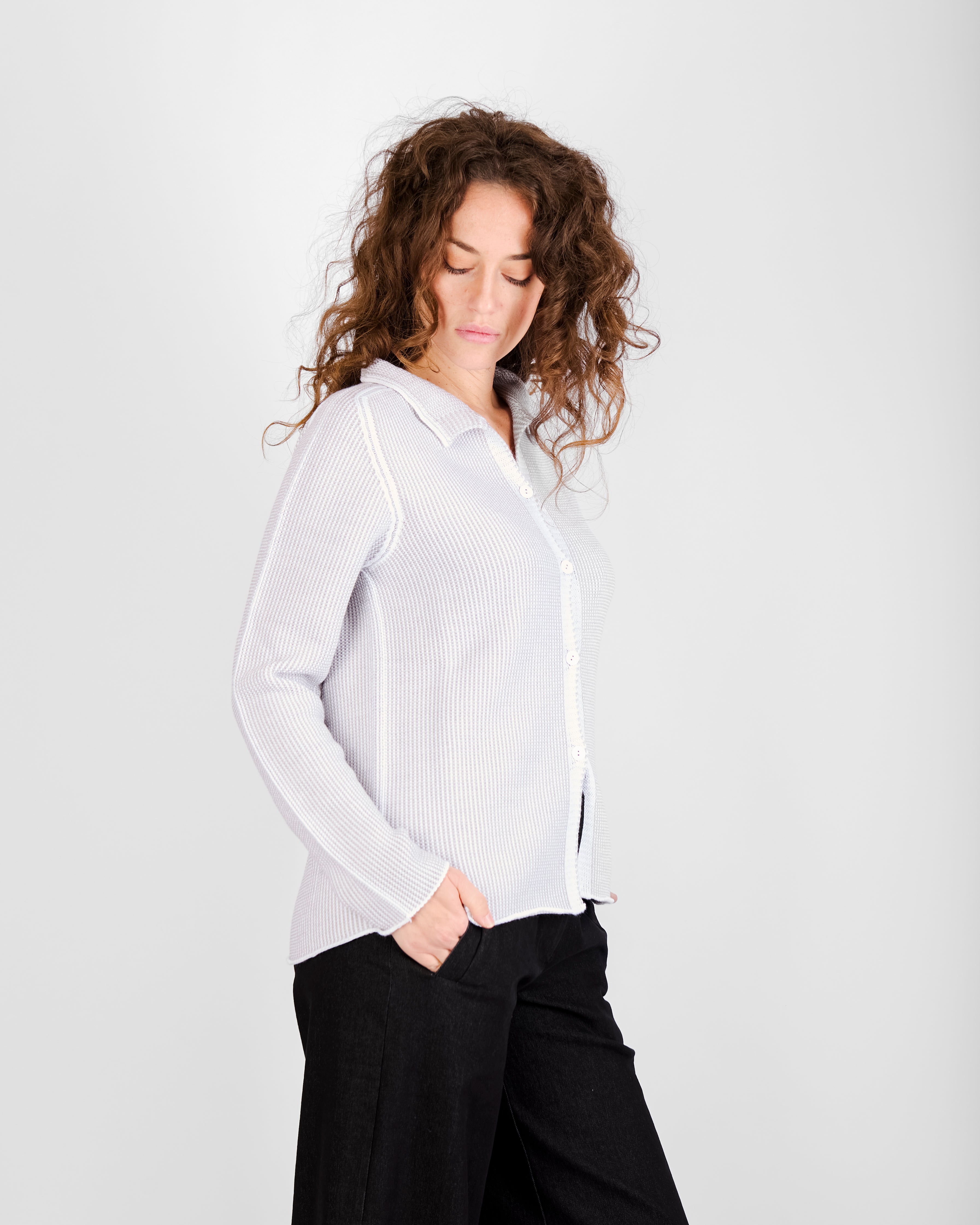 Giacca bottoni pura lana gatto W-255