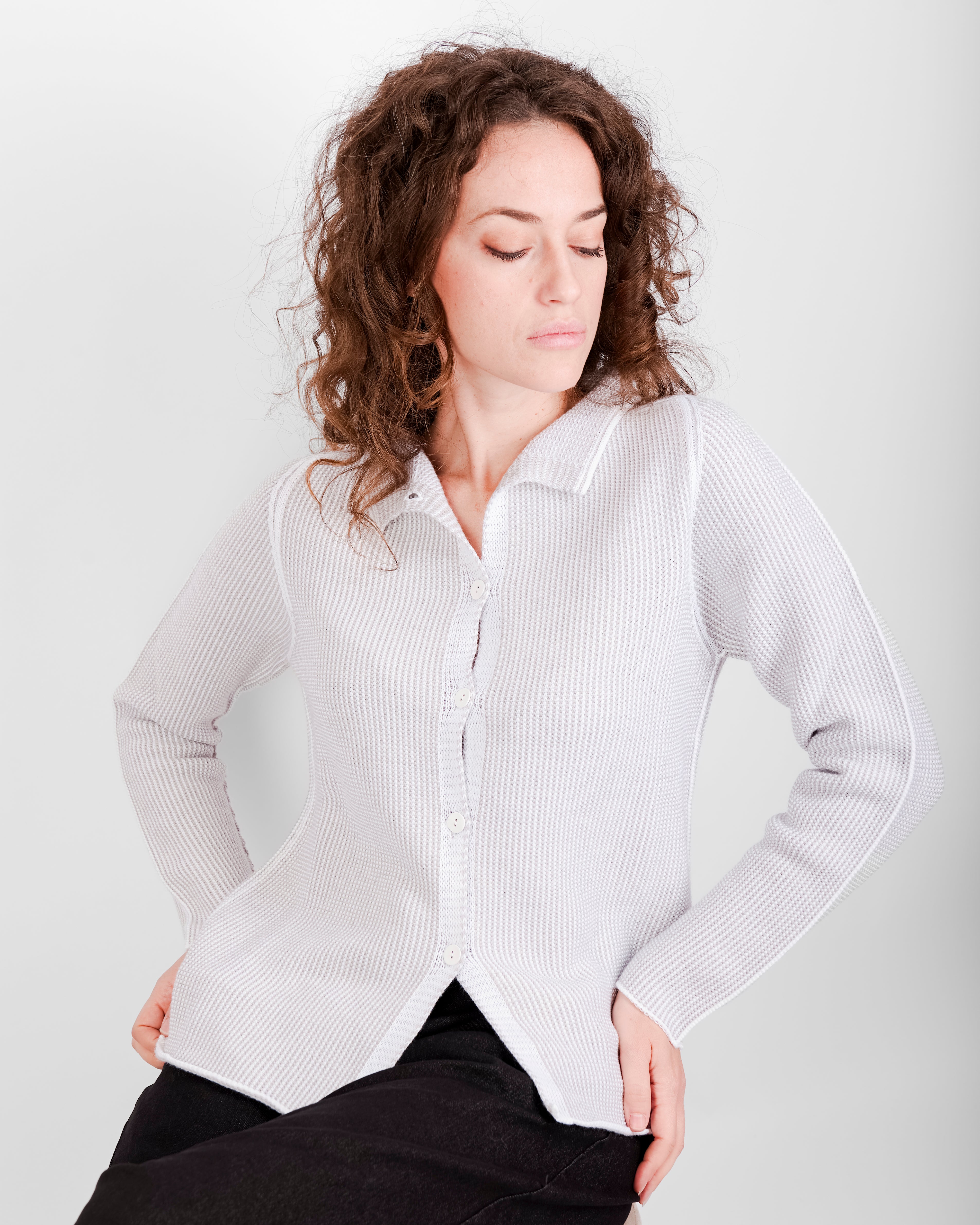 Giacca bottoni pura lana gatto W-255