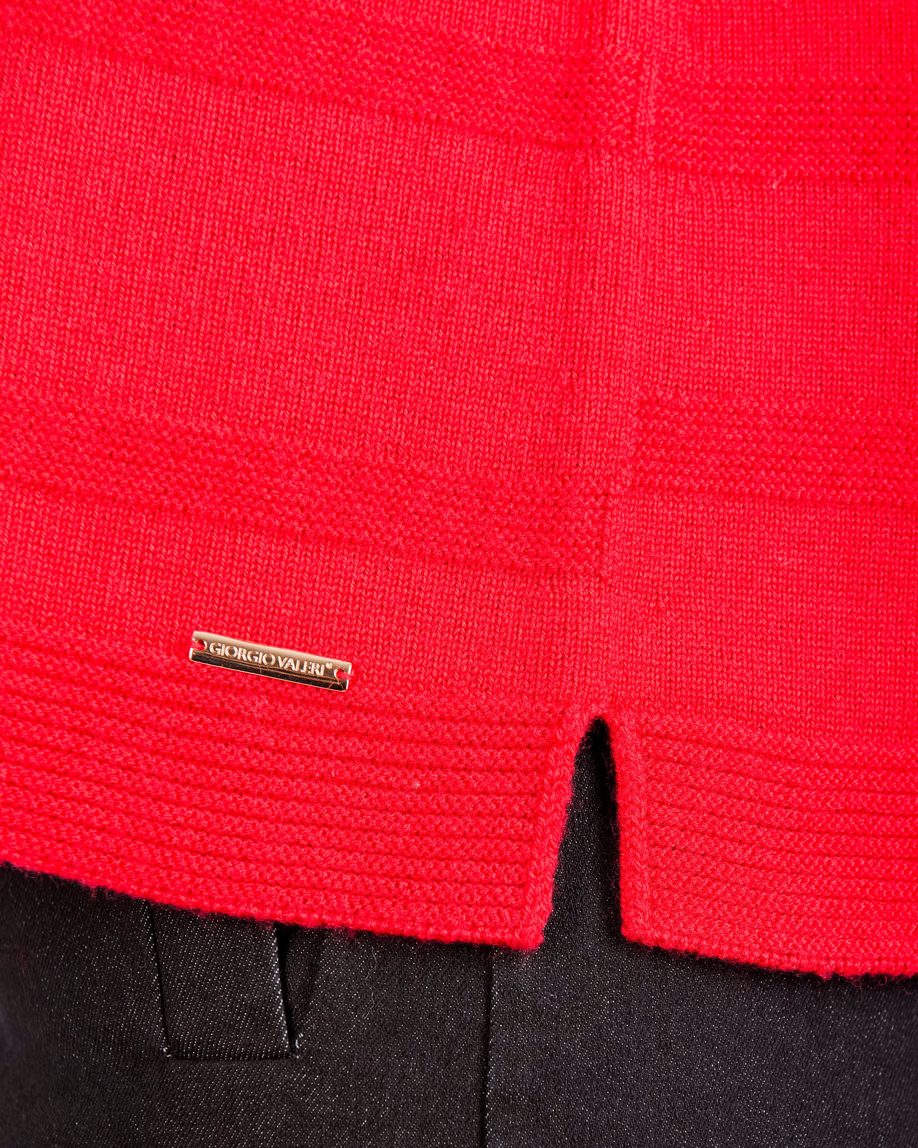 Maglia collo a ciambella motivi links Z 9517