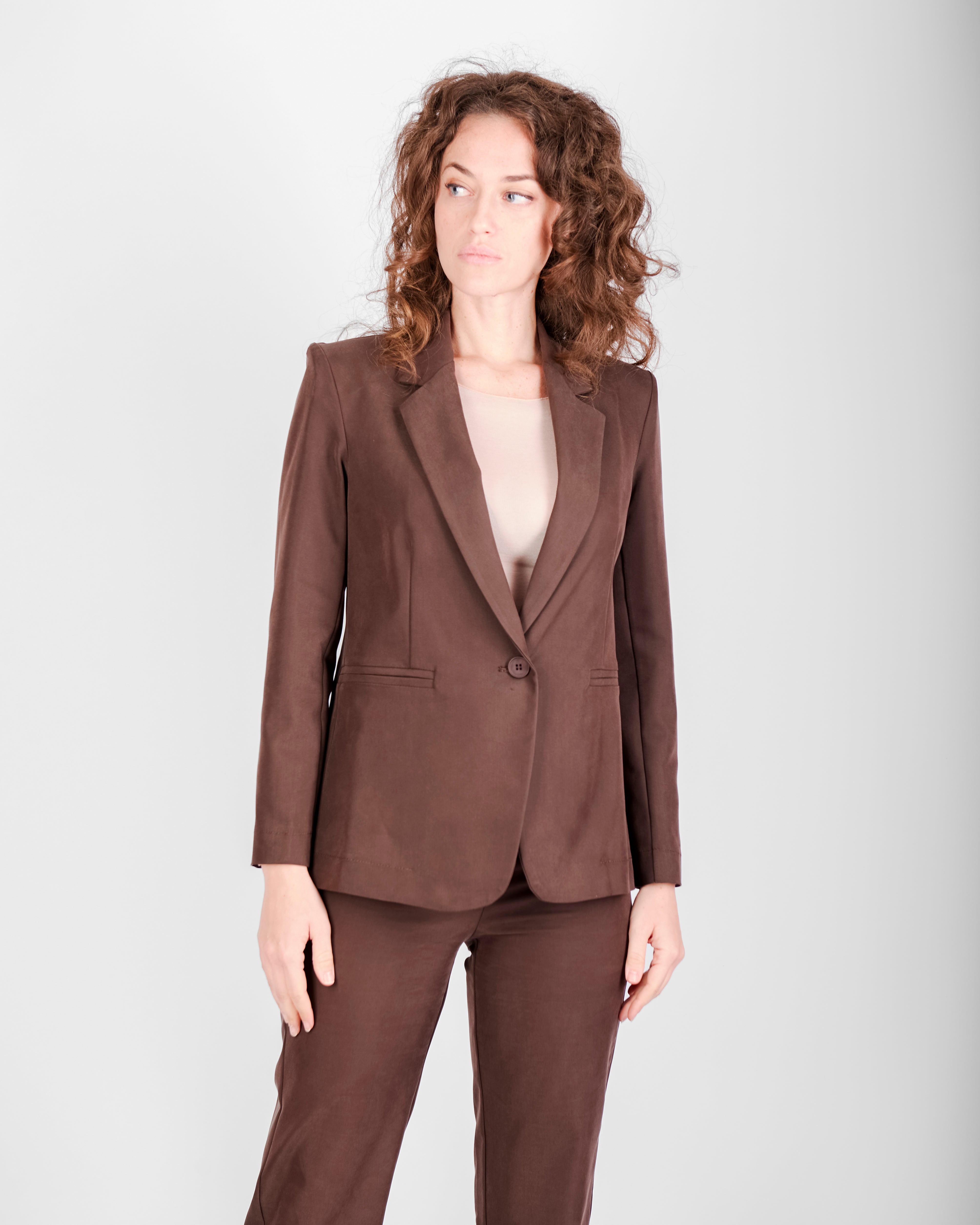 Giacca in cupro soft un bottone H517/21