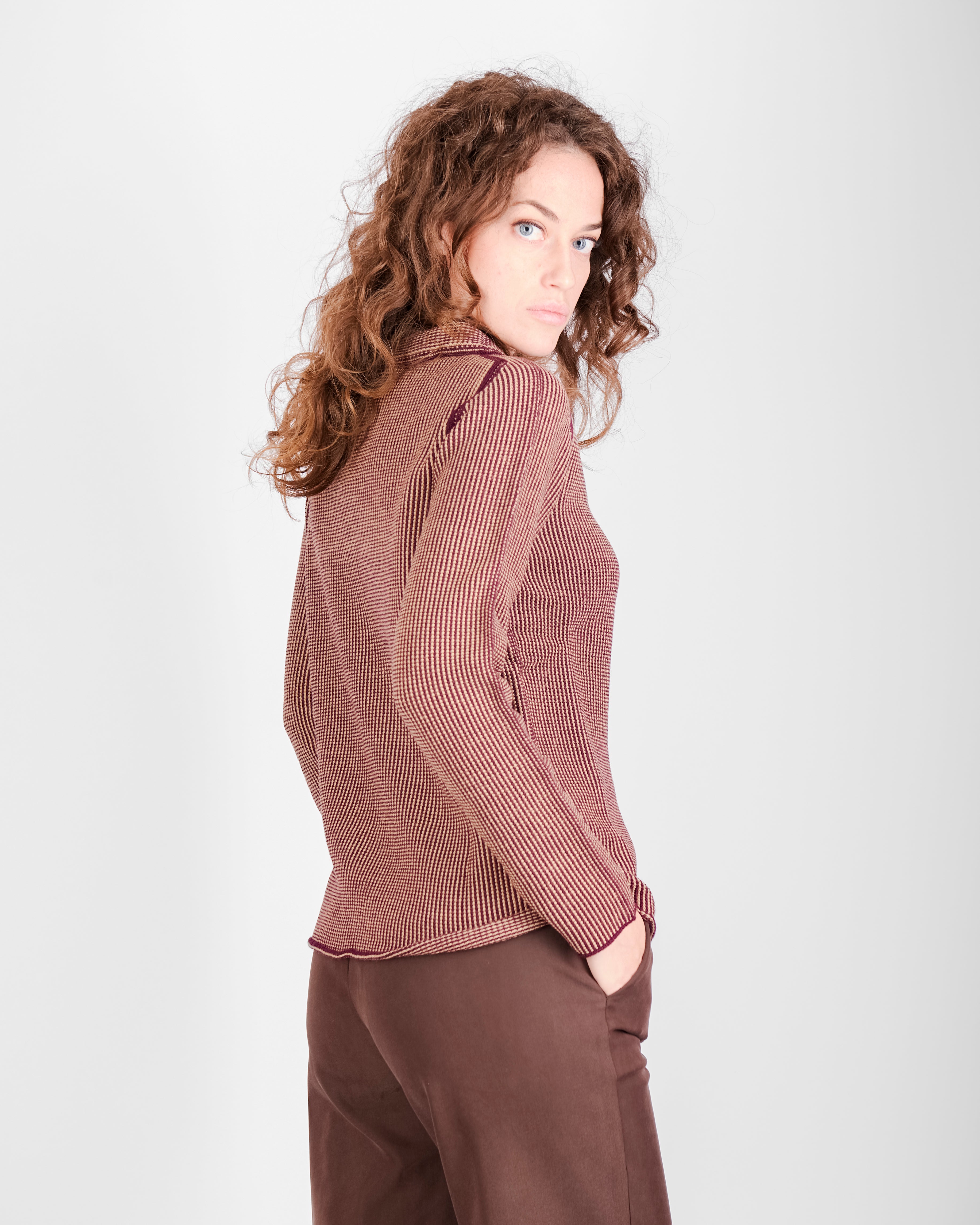 Giacca bottoni pura lana gatto W-255