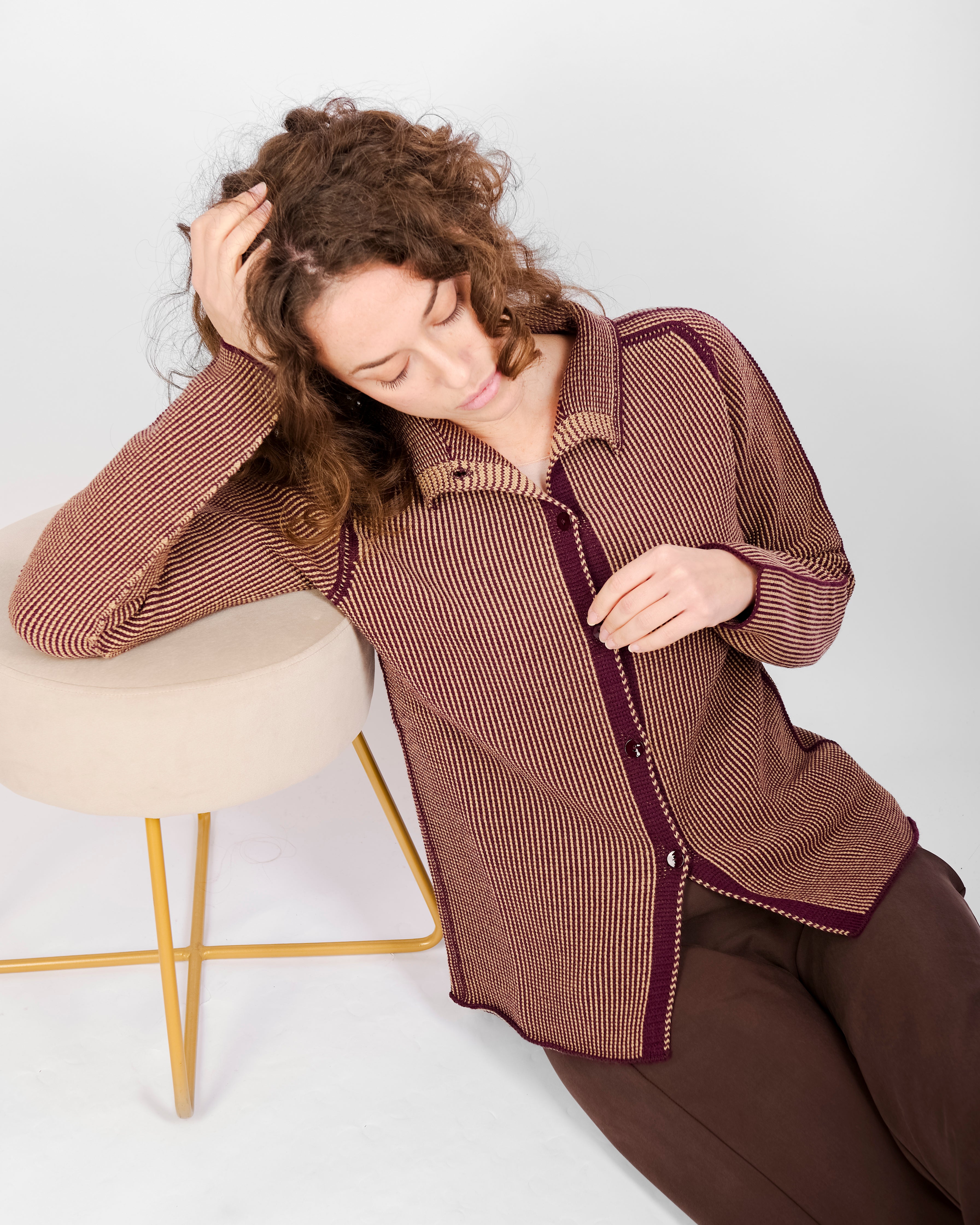 Giacca bottoni pura lana gatto W-255