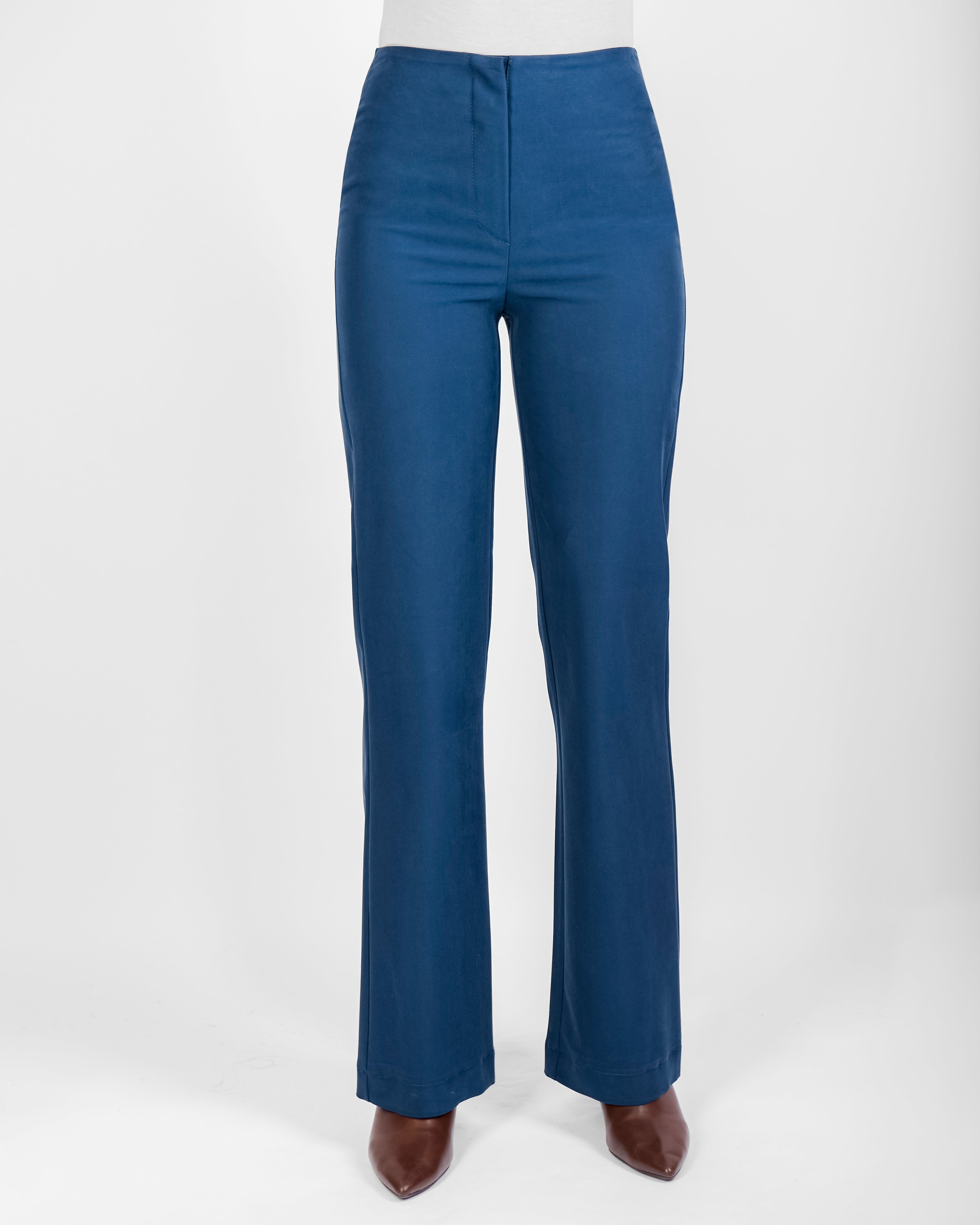 Pantalone pulito zip zampetta cupro soft H144/21