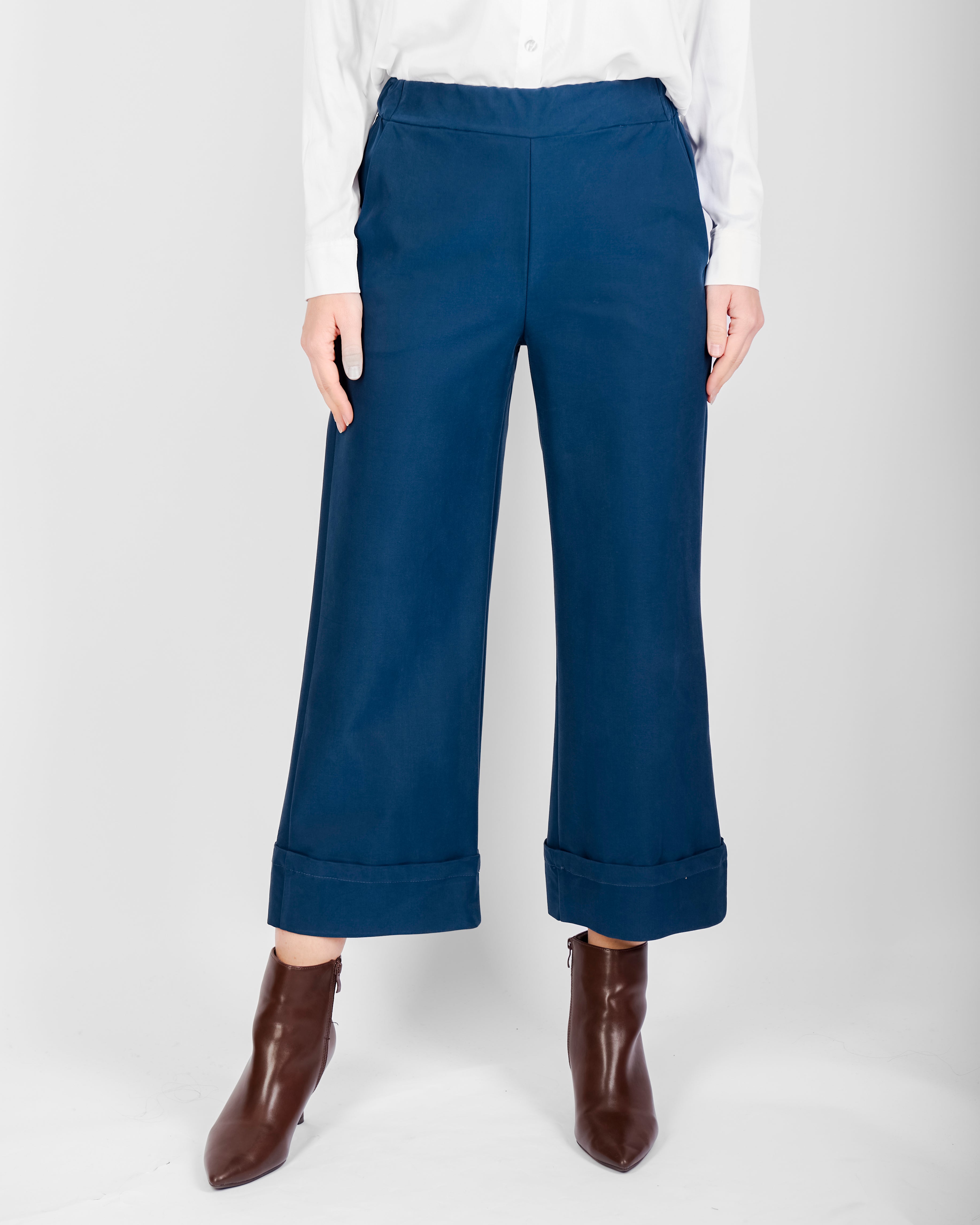 Pantalone risvoltone cupro soft H140/21