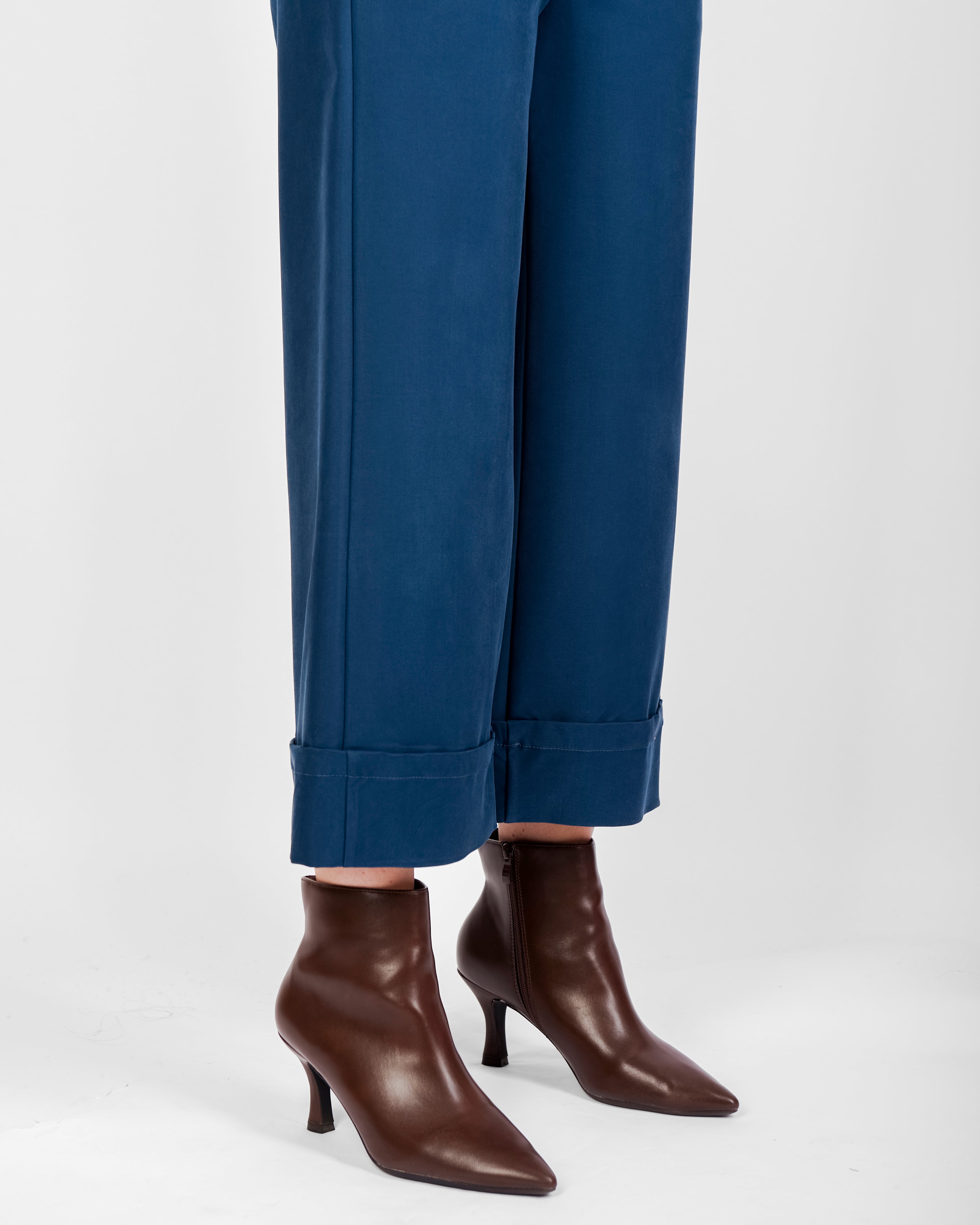 Pantalone risvoltone cupro soft H140/21