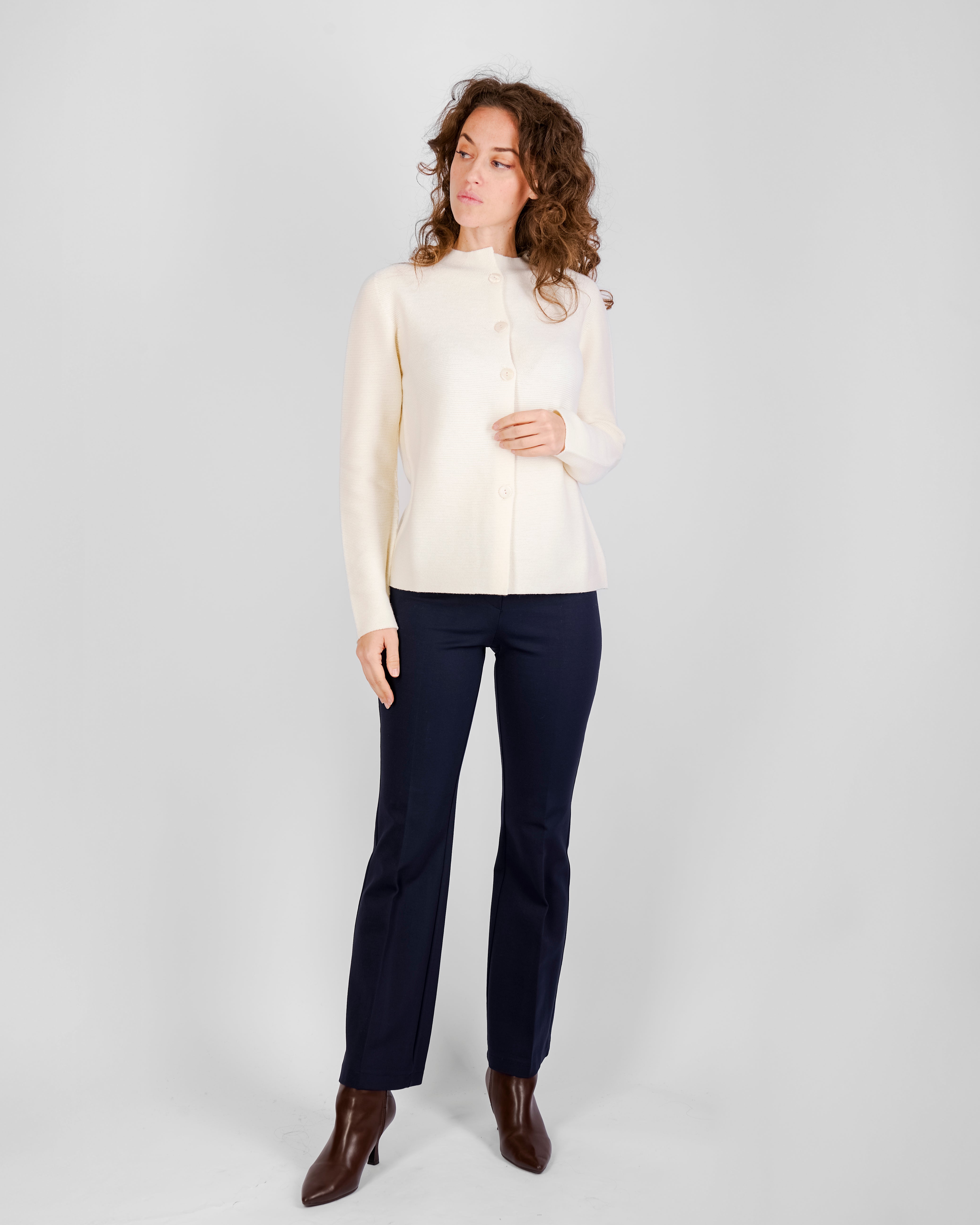 Giacca pura lana aperta links GM24 2114