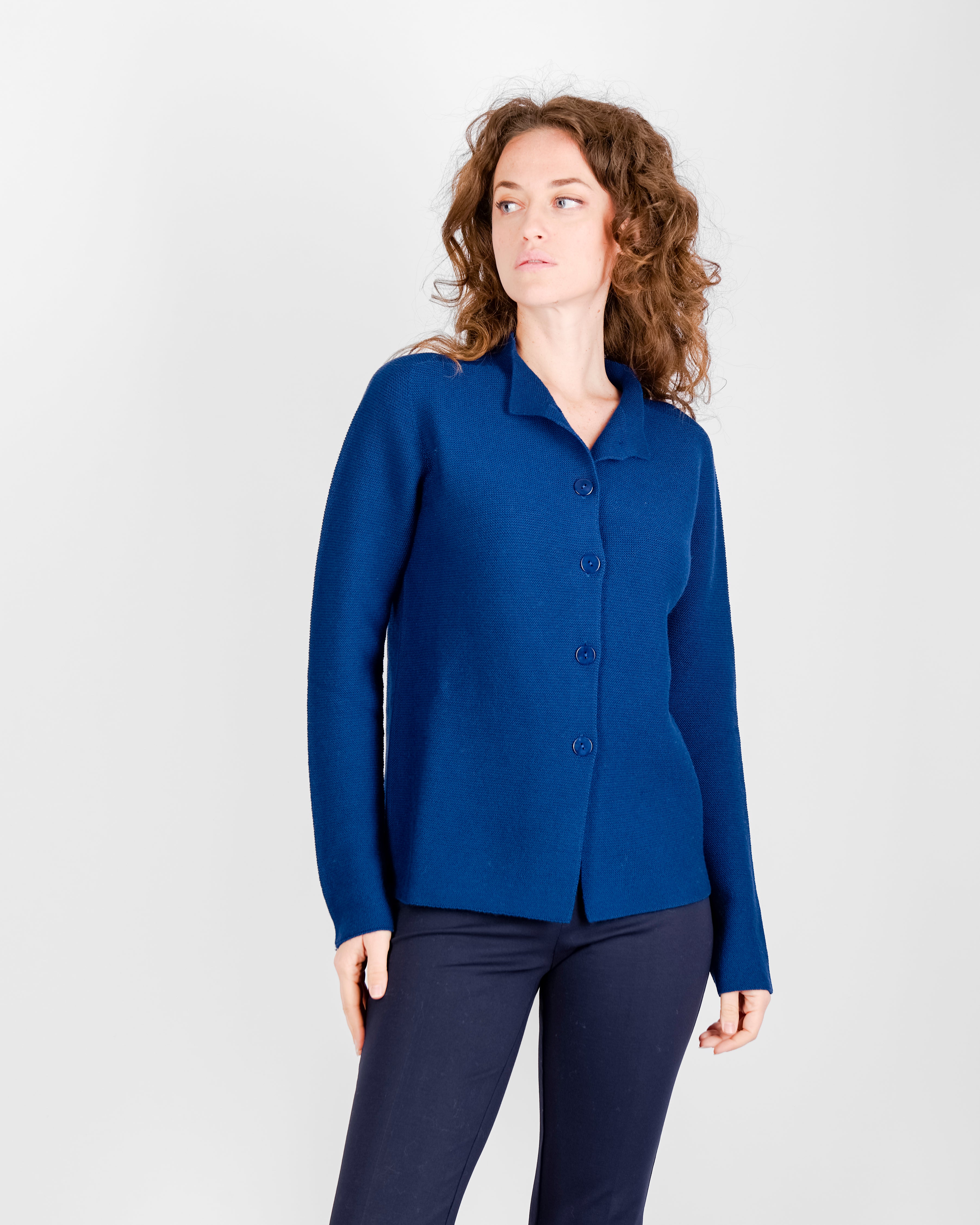 Giacca pura lana aperta links GM24 2114