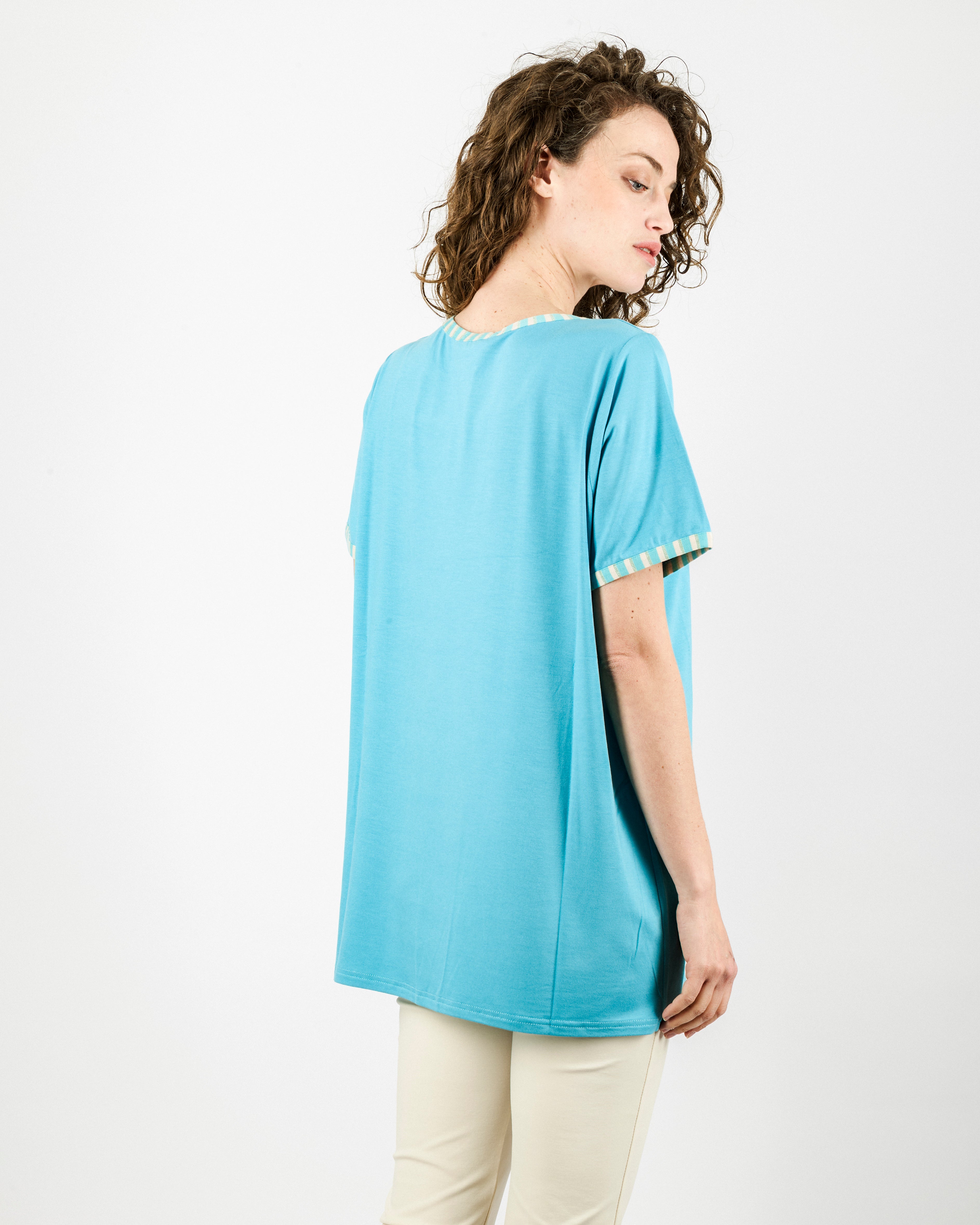 Maglia bordi rigati over SIL527