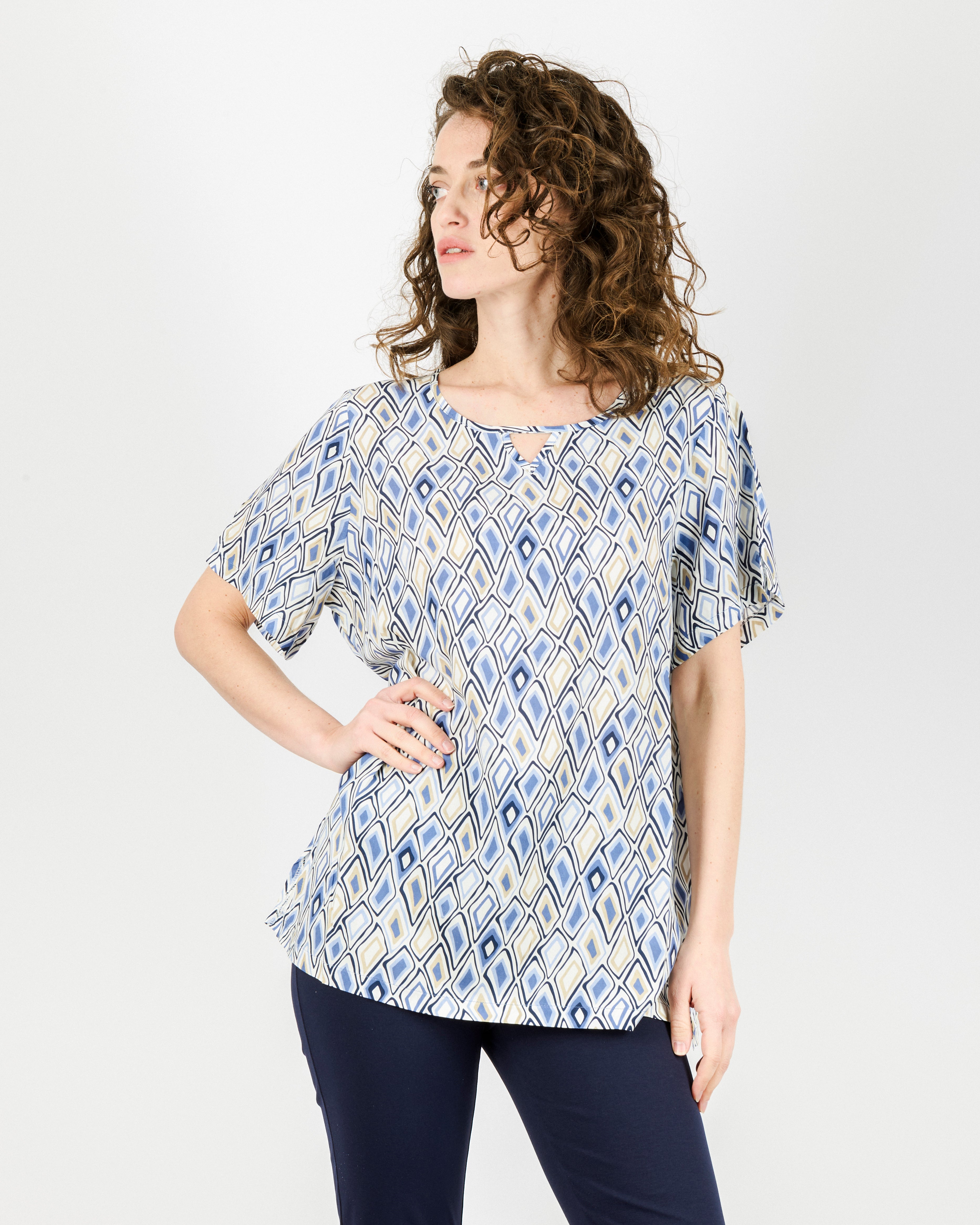 Maglia in viscosa fantasia over SIL507