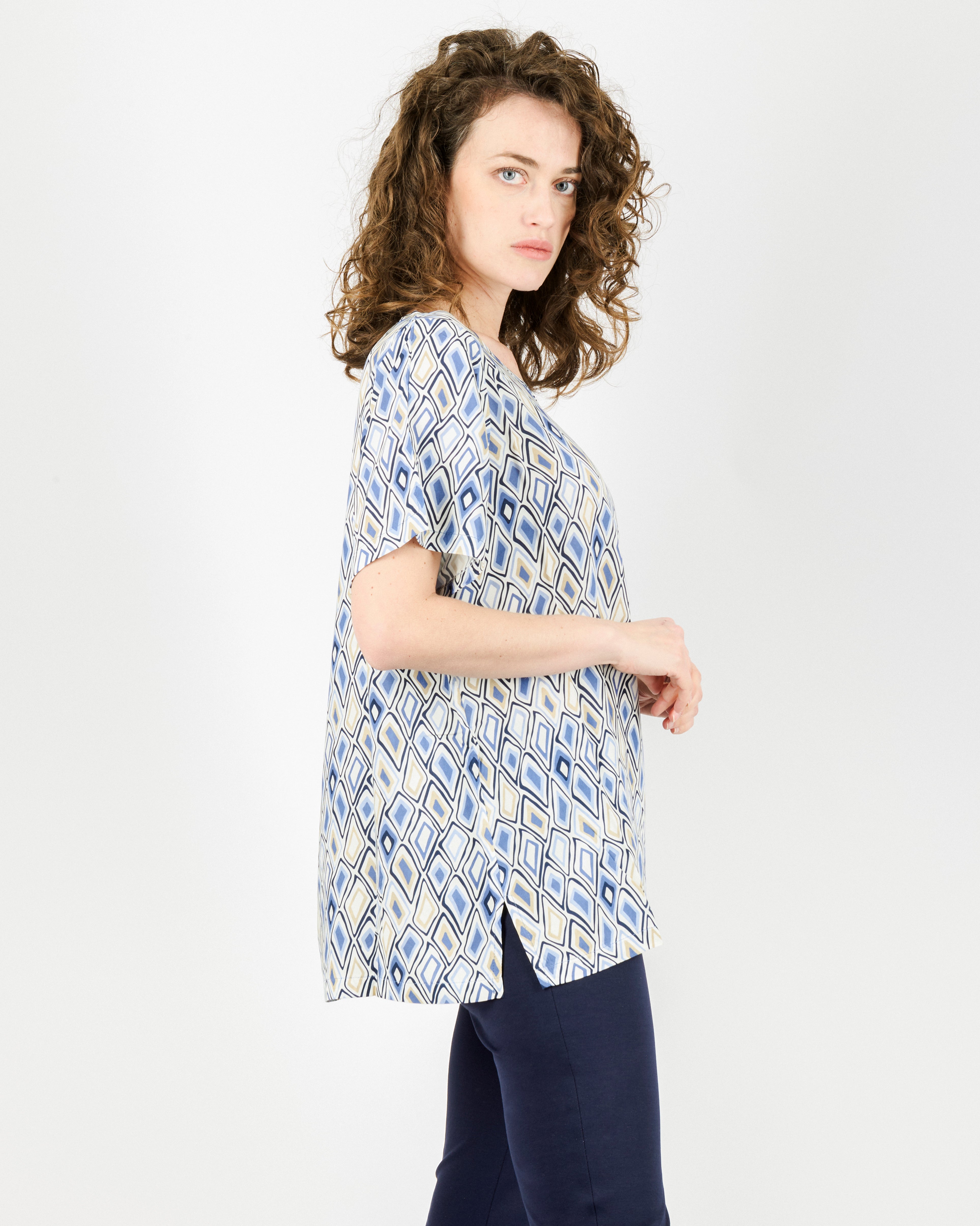 Maglia in viscosa fantasia over SIL507