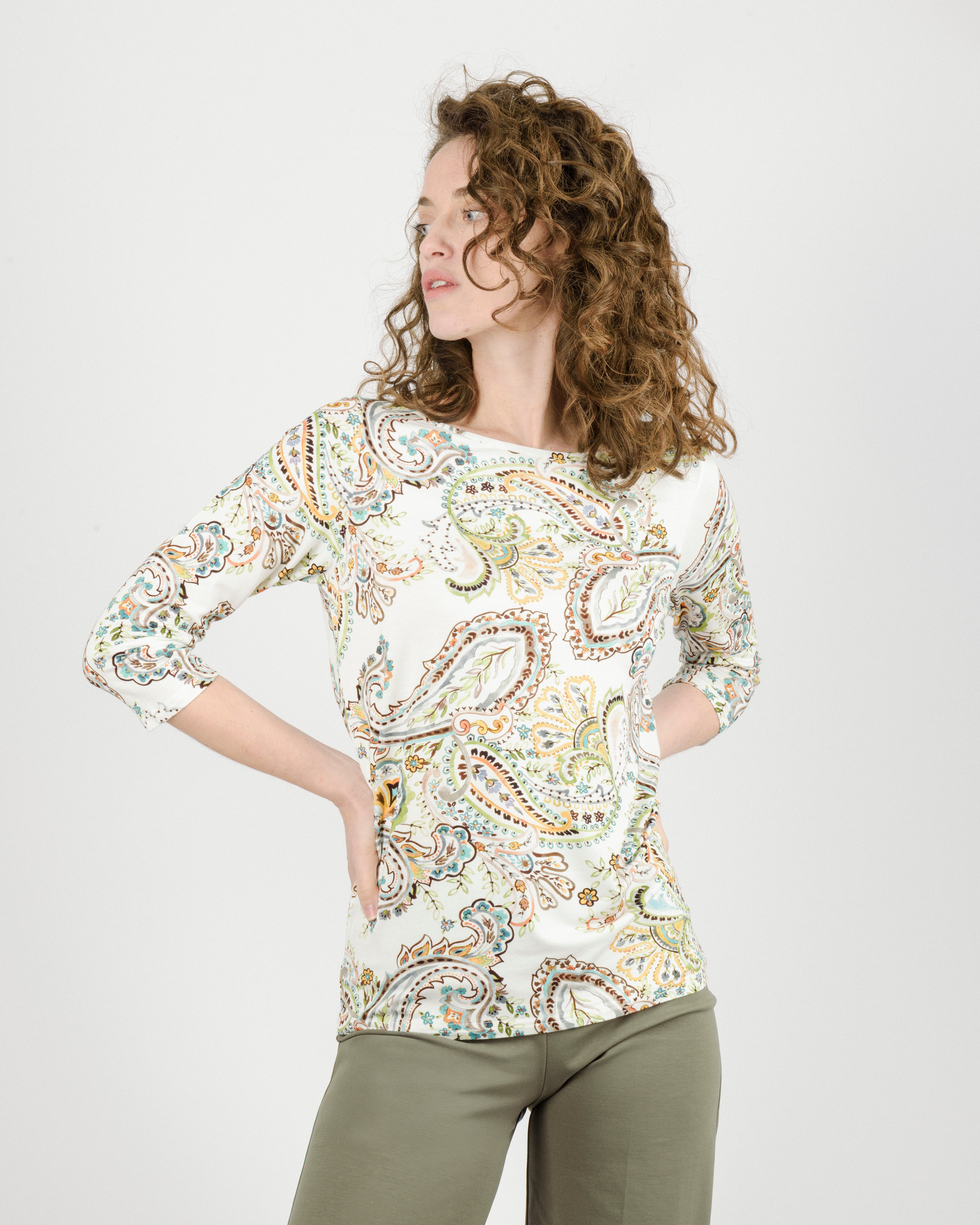 Maglia manica 3/4 fantasia 605/07