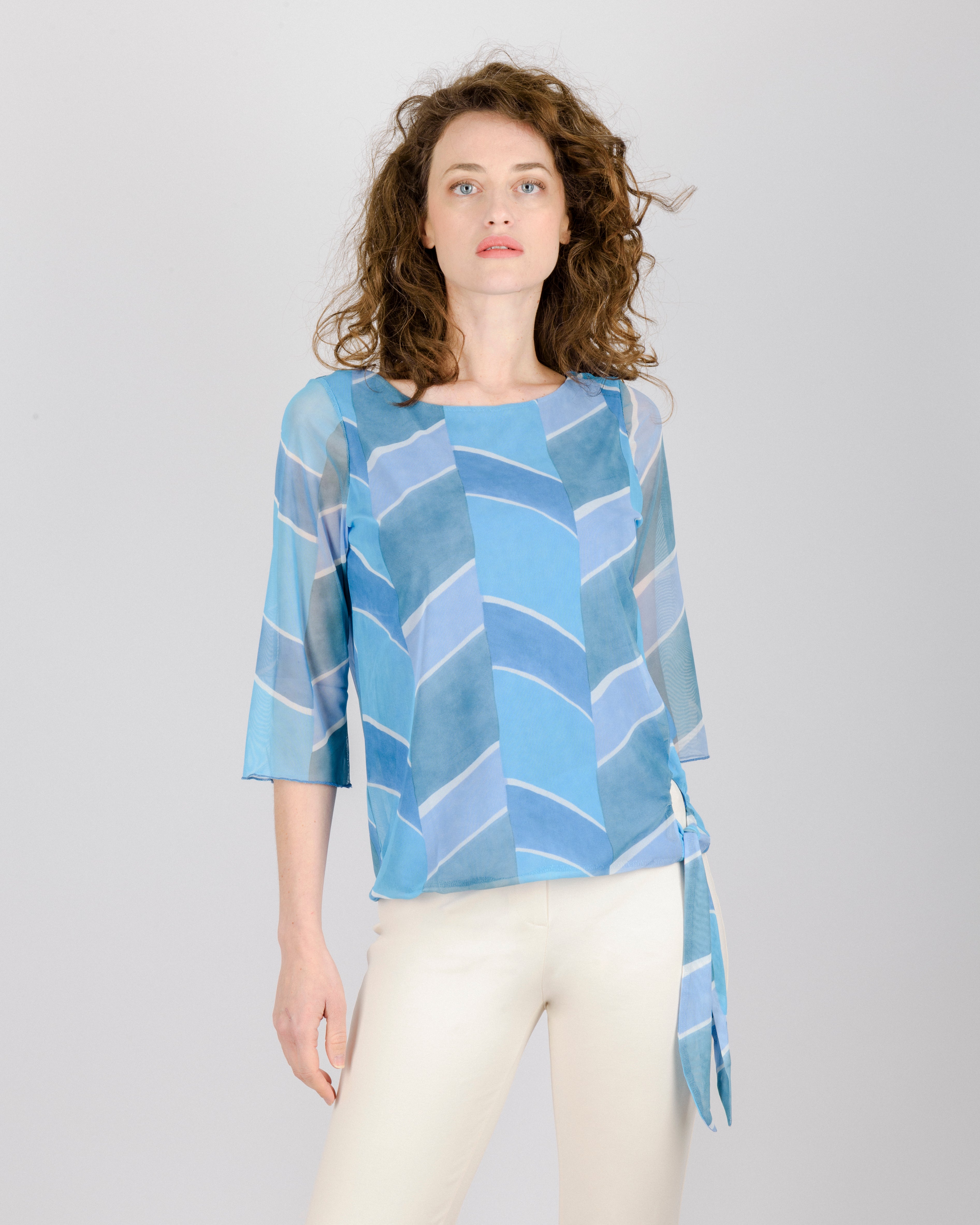 Maglia in tulle fantasia 152